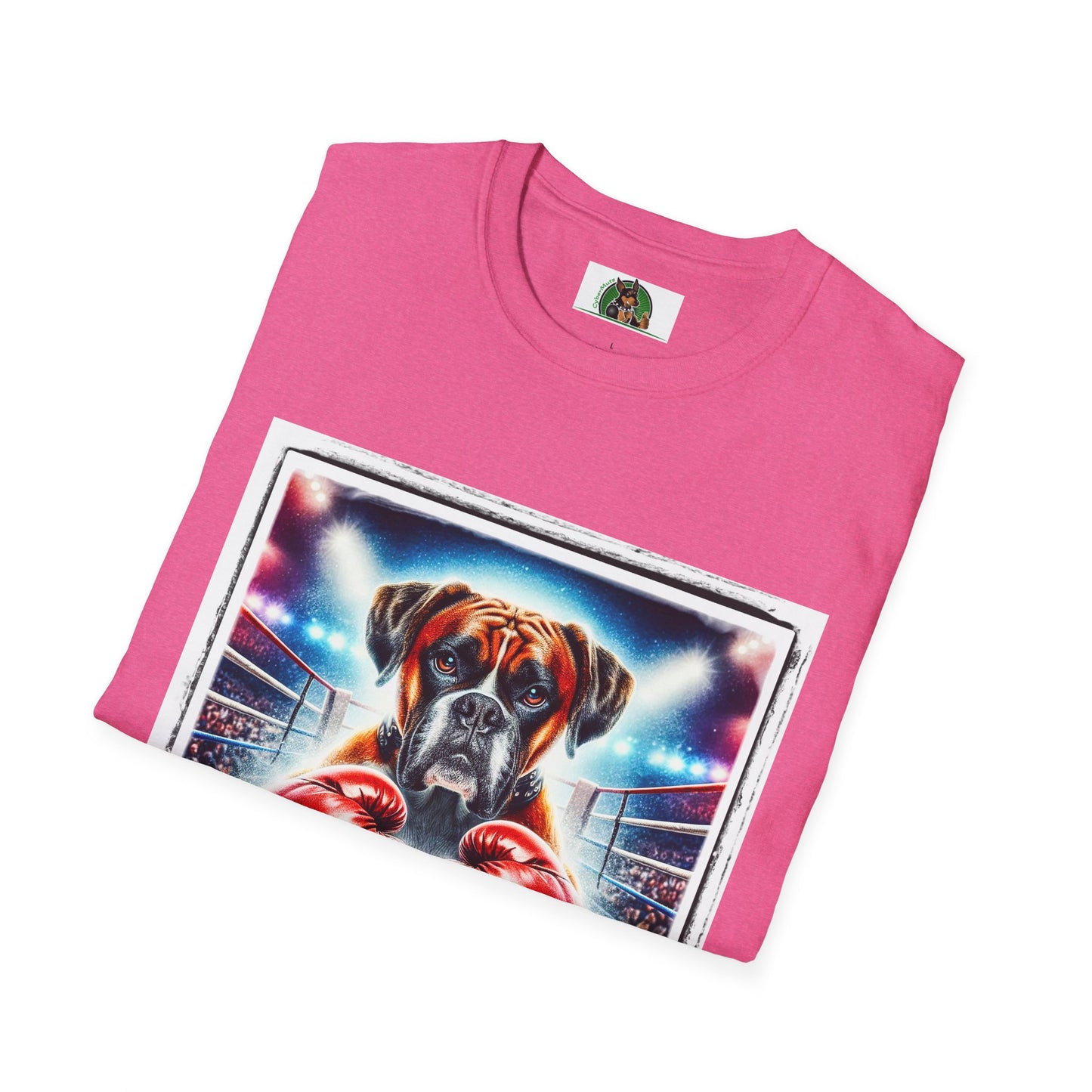 Boxer Dog With Boxing Gloves Shirt T-Shirt Printify