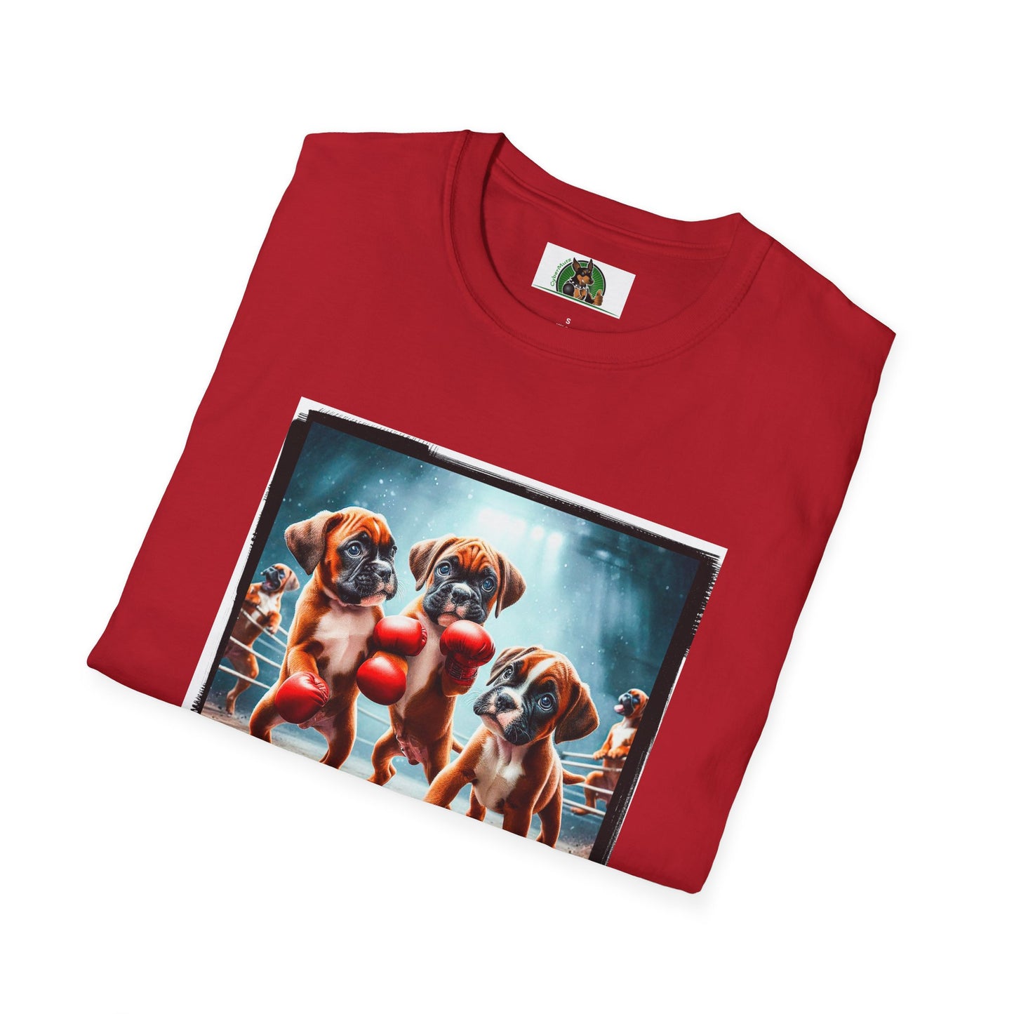 Boxer Puppies In Boxing Ring Shirt T-Shirt Printify