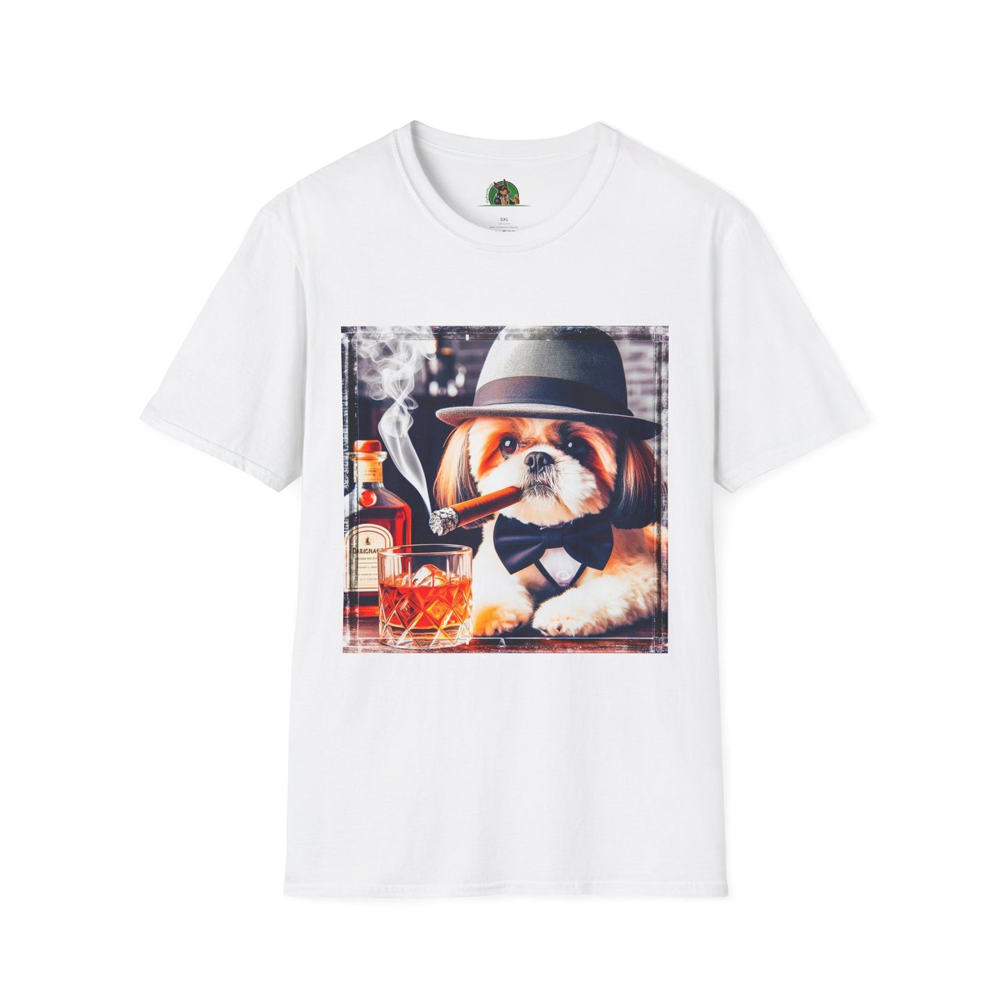 Shih Tzu bar drinking T-Shirt Printify XS White