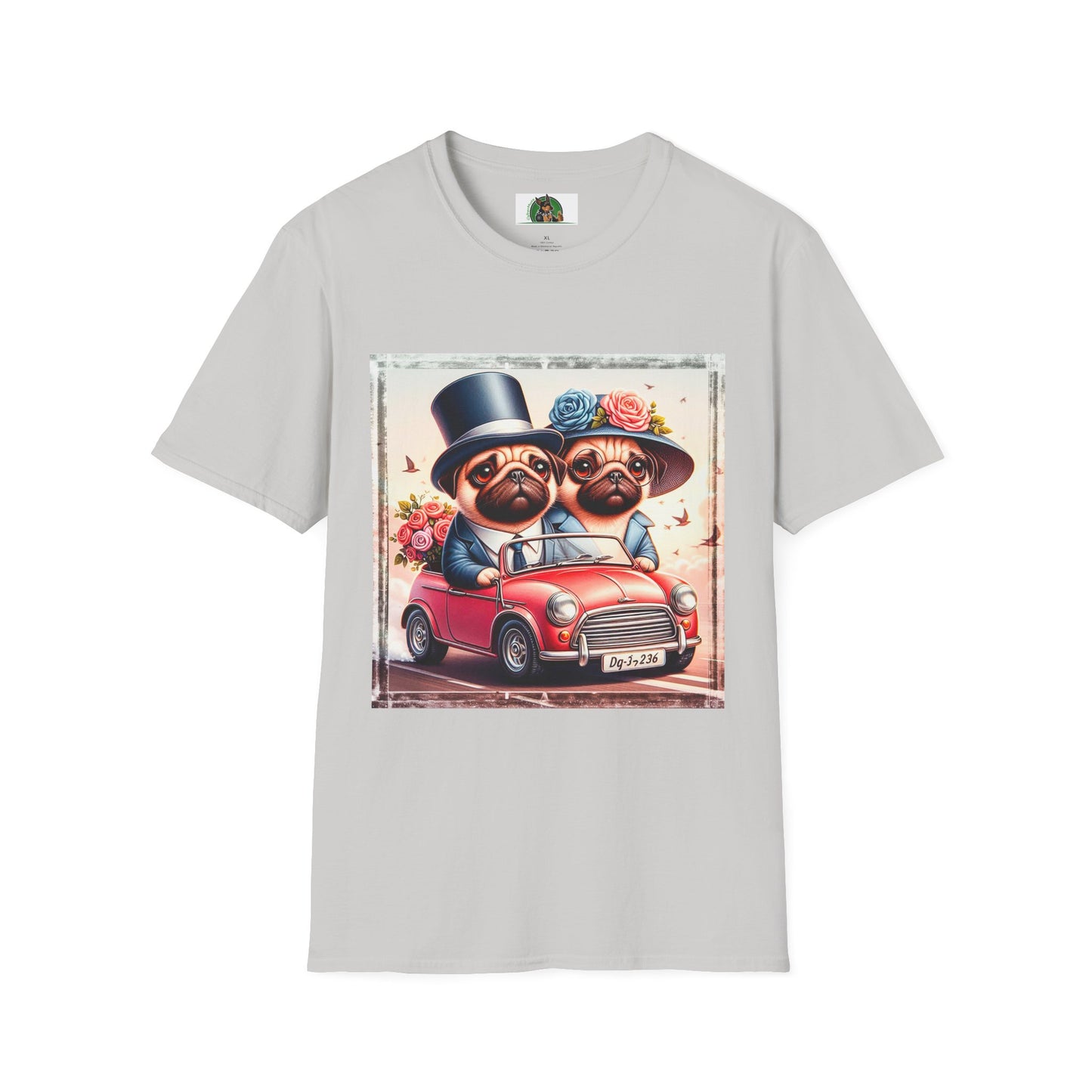 Wacky Pugs T-Shirt Printify S Ice Grey