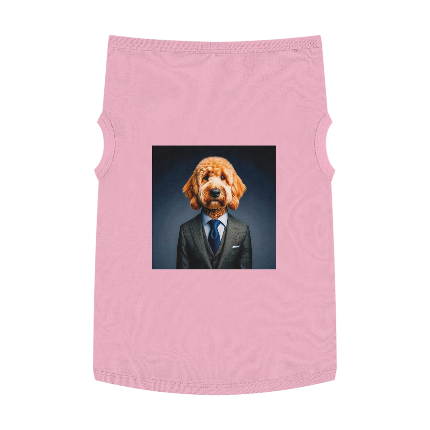 Pet Tank Golden Doodle professional businessman Pets Printify XL Pink
