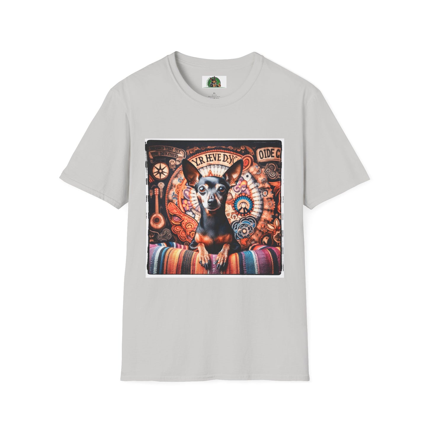 Min Pin T-Shirt hippie boy T-Shirt Printify S Ice Grey