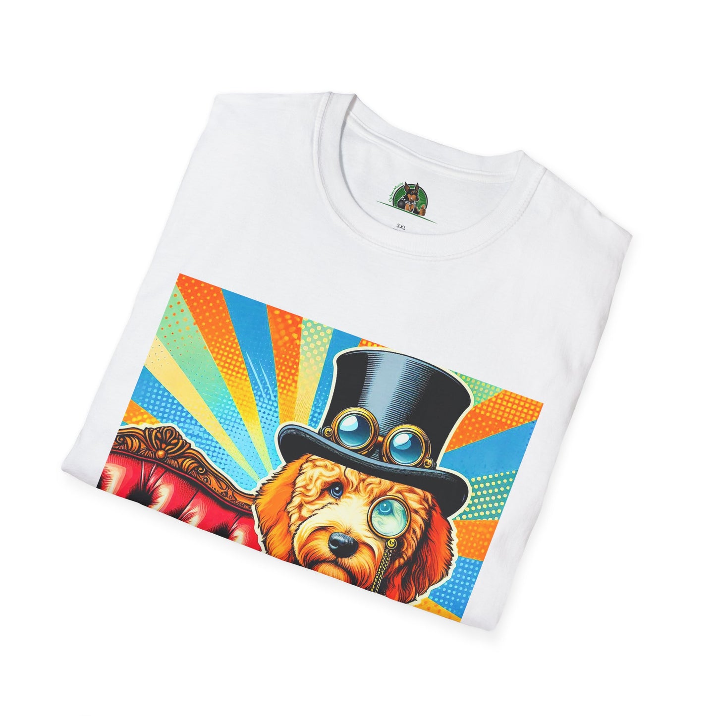 Golden Doodle steam punk cutie r shirt T-Shirt Printify