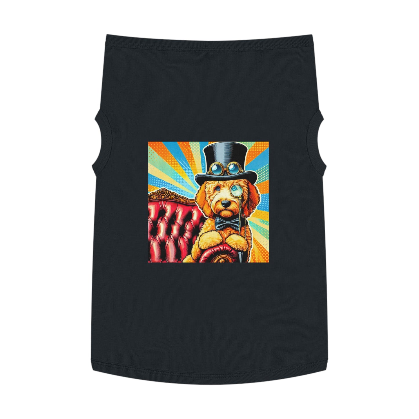 Pet Tank Golden Doodle steampunk shirt Pets Printify XL Black
