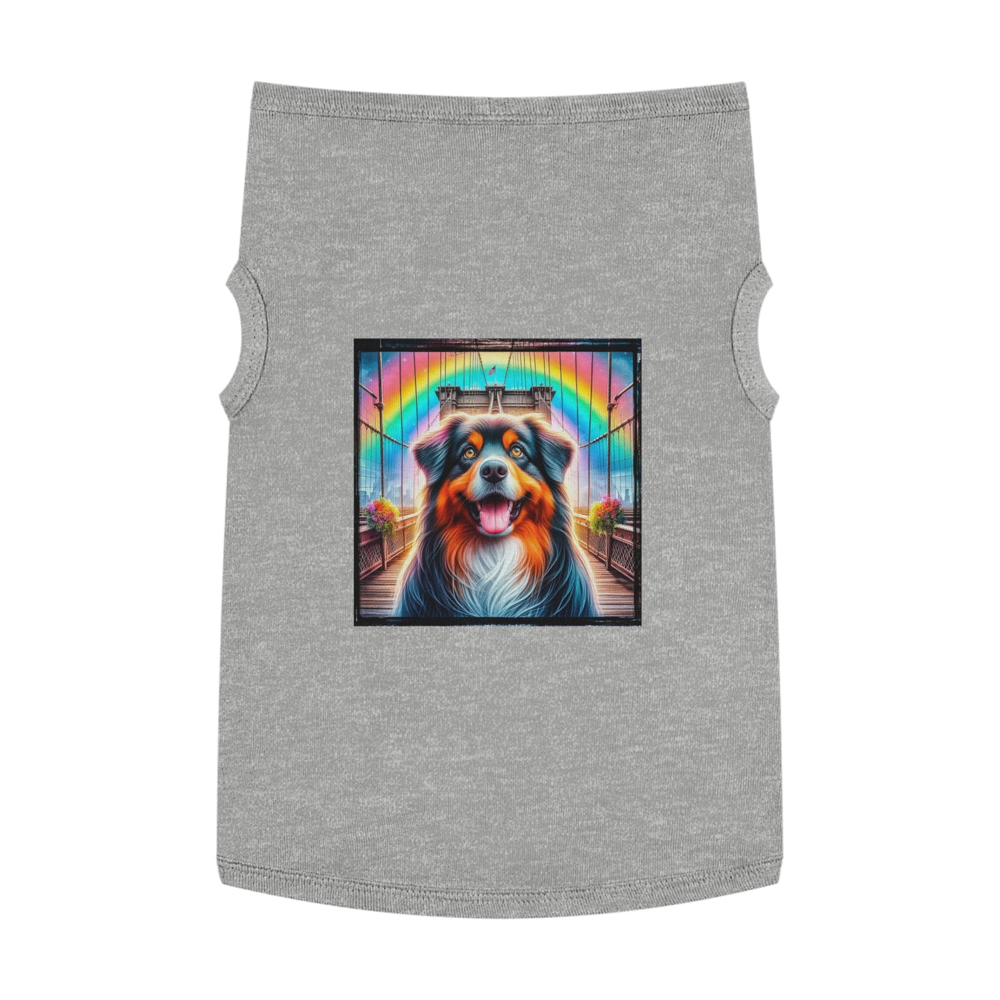 Pet Tank Top Australian Shepherd Pets Printify XL Heather