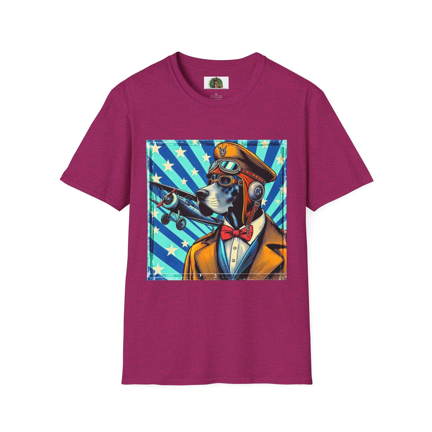 Great Dane American dream shirt T-Shirt Printify S Antique Heliconia