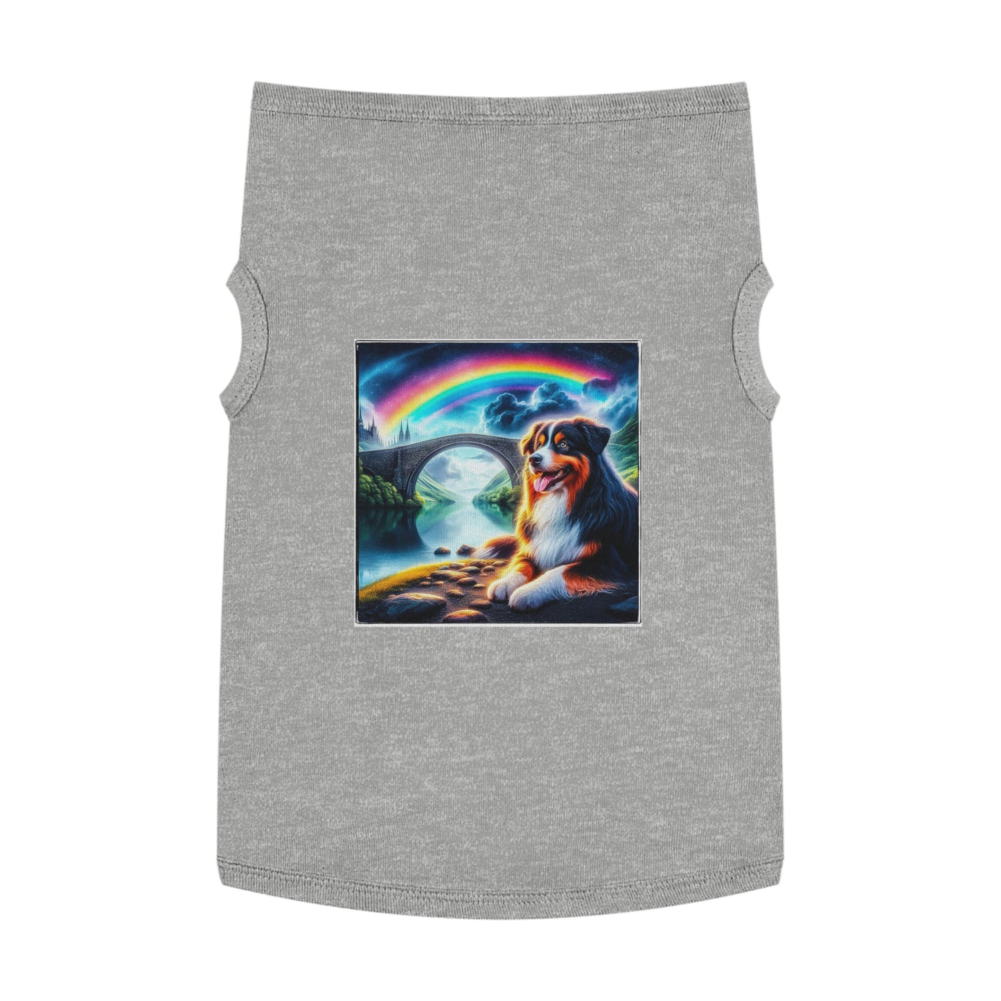 Pet Tank Top Australian Shepherd Pets Printify XL Heather