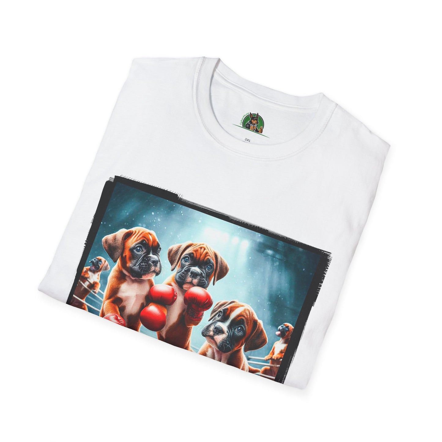 Boxer Puppies In Boxing Ring Shirt T-Shirt Printify