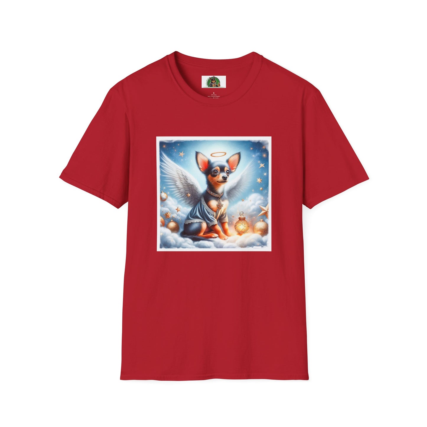 Min Pin T-Shirt pretty Angel T-Shirt Printify S Cherry Red