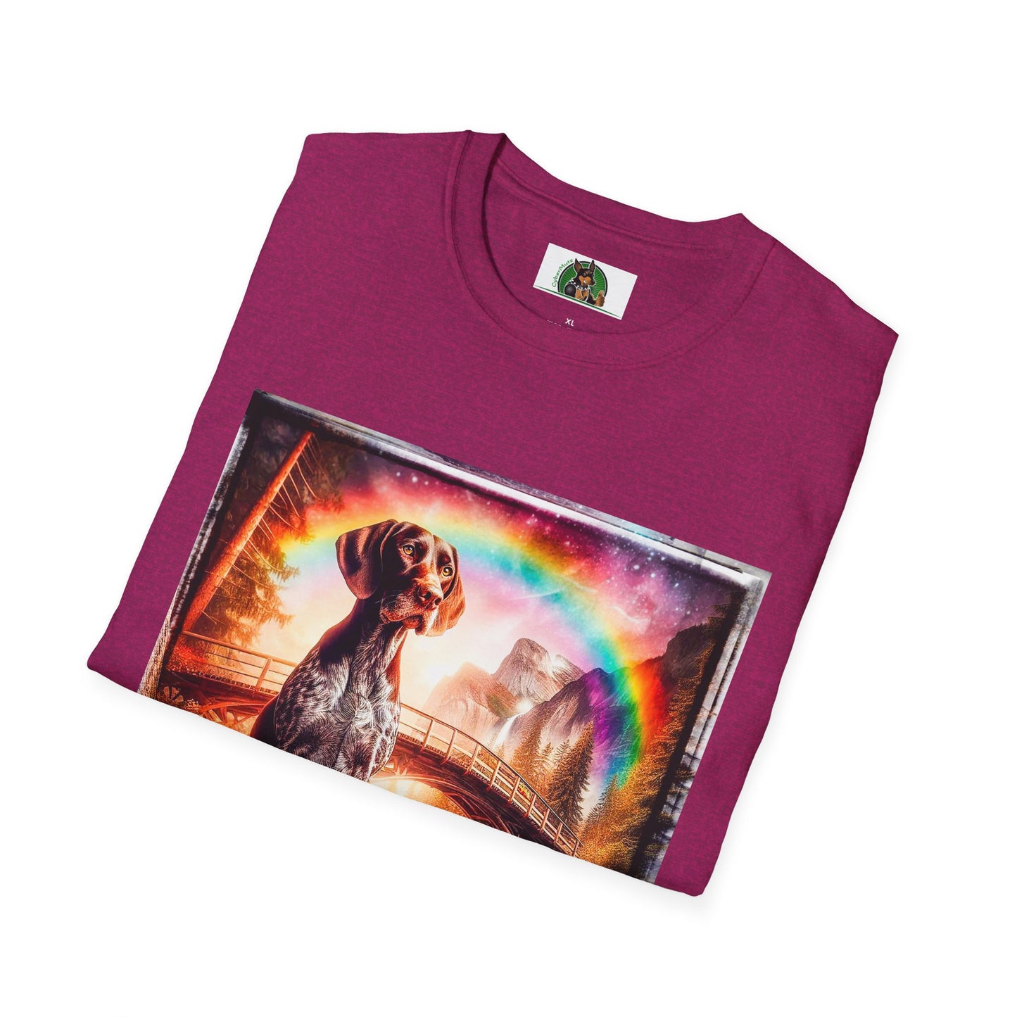 German Shorthaired Pointer crashing waves t shirt