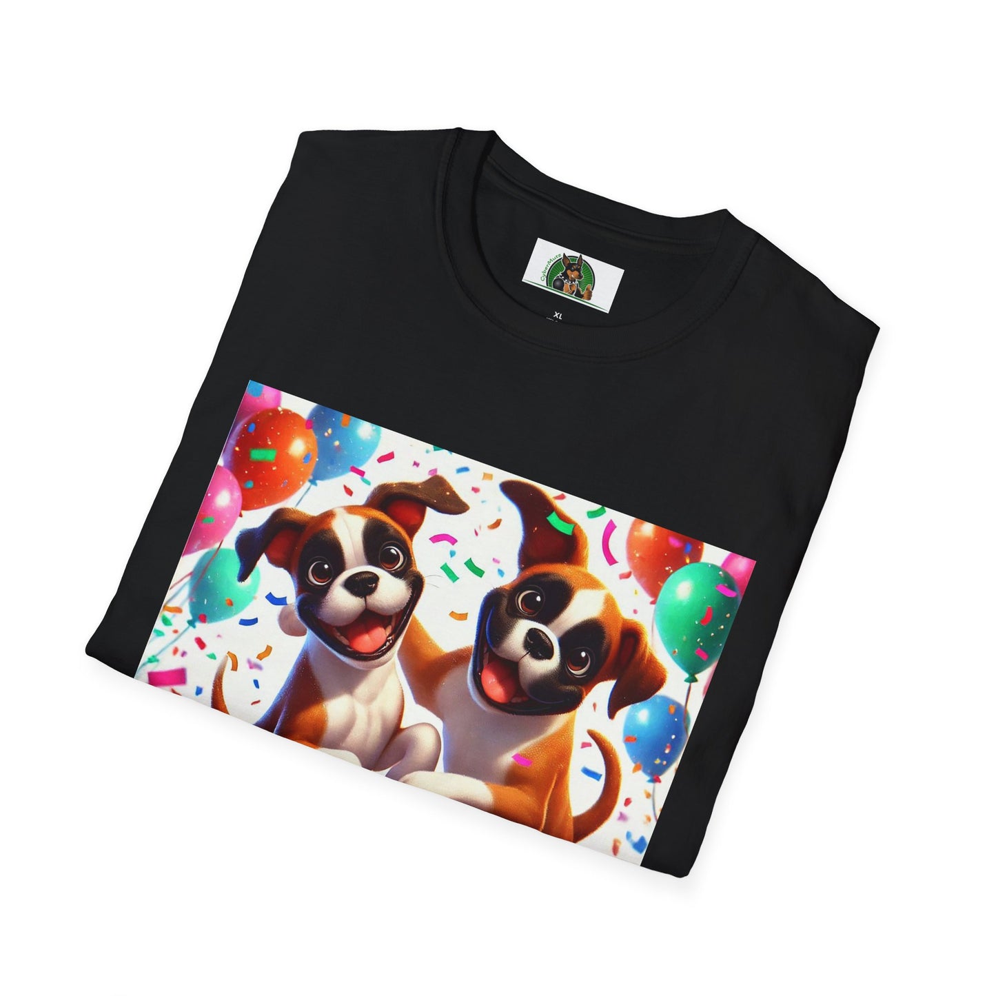 Boxer Dancing Dog T-Shirt - Fun and Playful Unisex Tee T-Shirt Printify