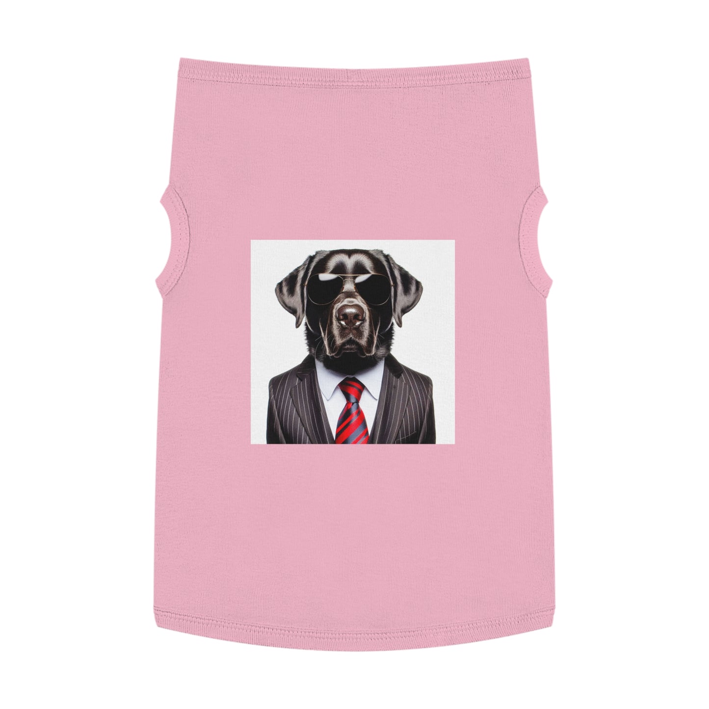 Labrador Retriever black suit shirt Pets Printify XL Pink