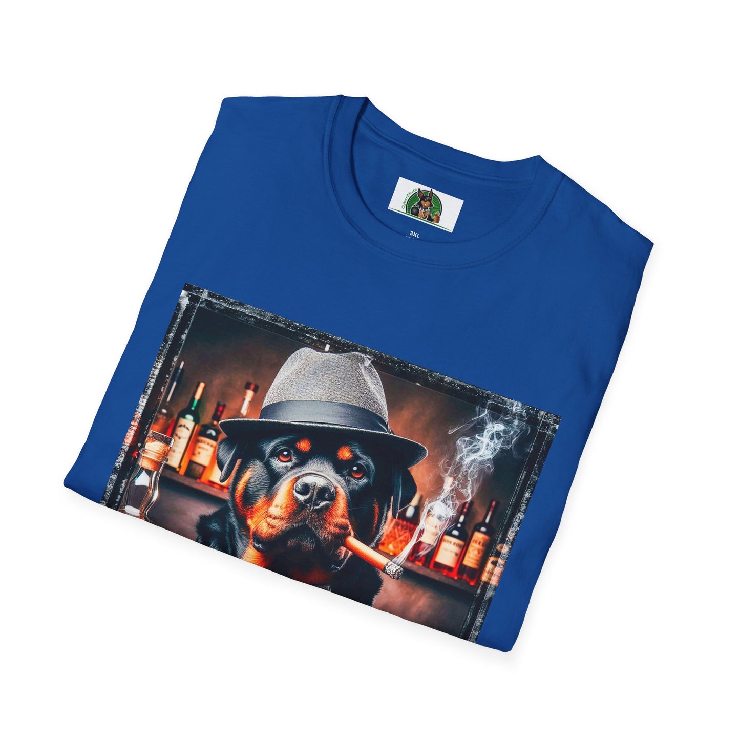 Rottweiler smoking a cigar shirt T-Shirt Printify
