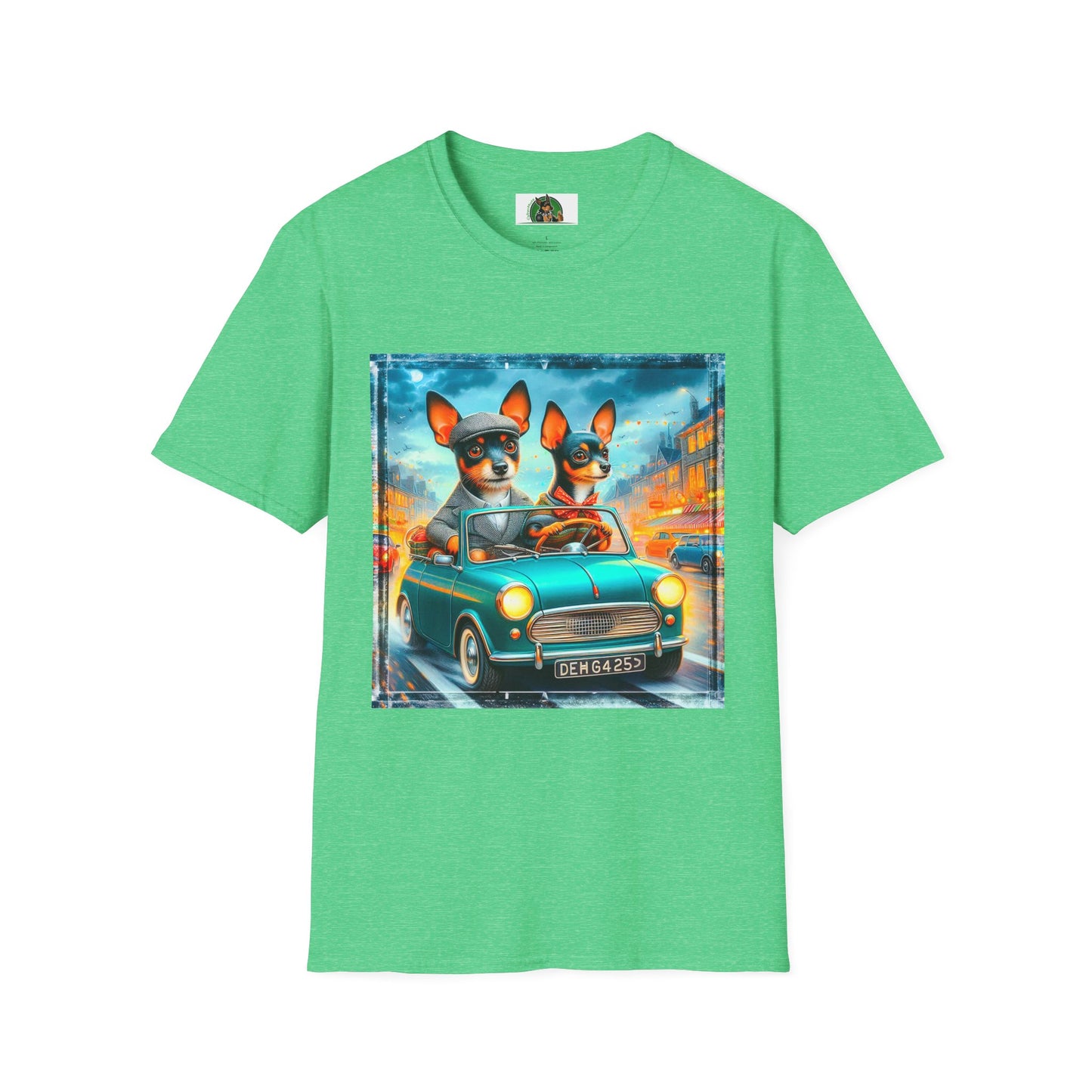 Wacky Rat Terrier T-Shirt married couple T-Shirt Printify S Heather Irish Green