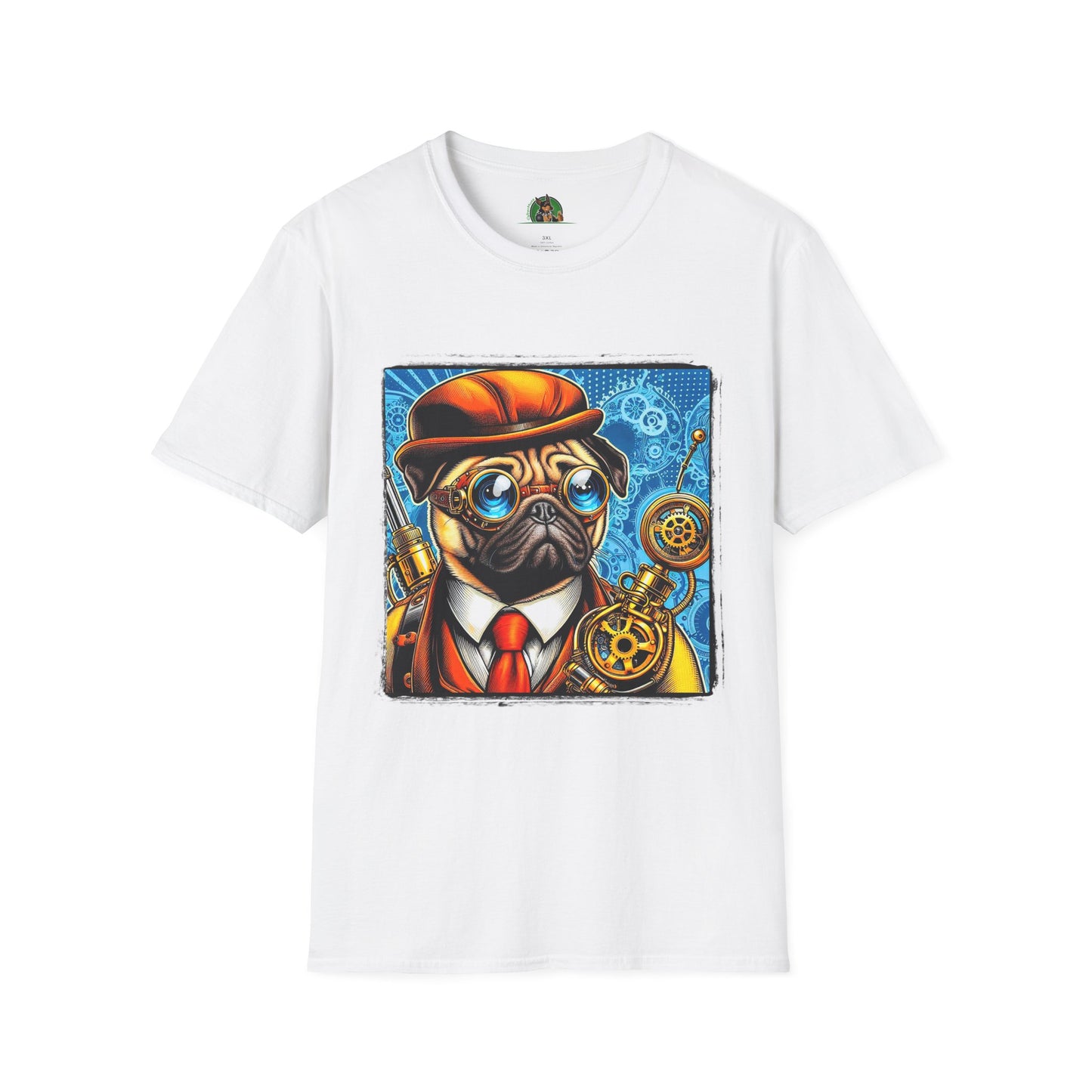Pugs T-Shirt Printify XS White