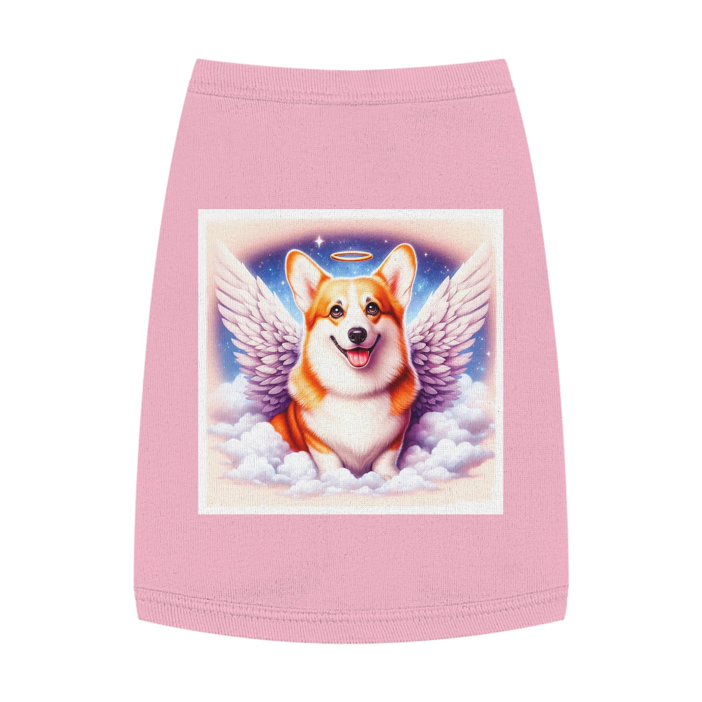 Pet Tank Top Pembroke Welsh Corgi angel Pets Printify M Pink