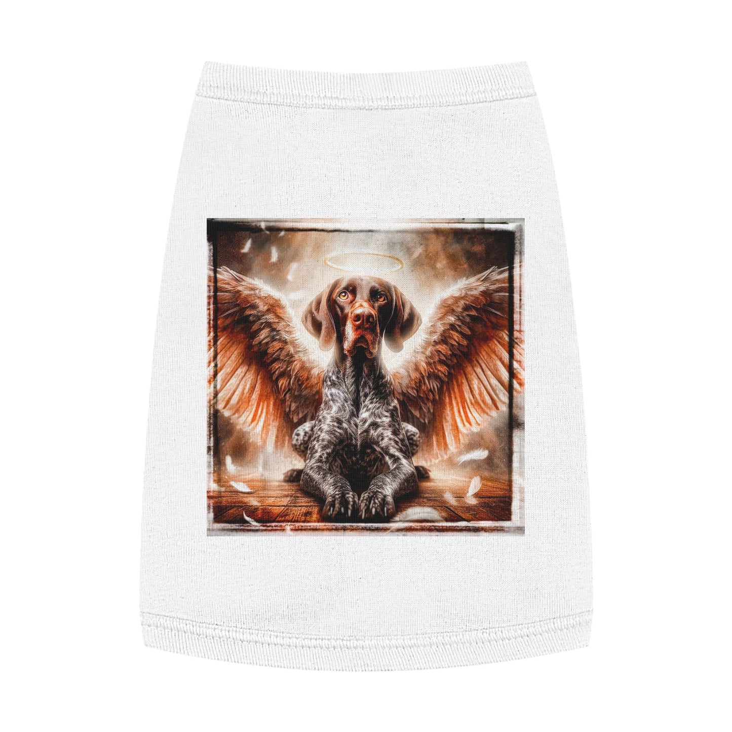 Pet Tank Top German Shorthaired Pointer angel t shirt Pets Printify