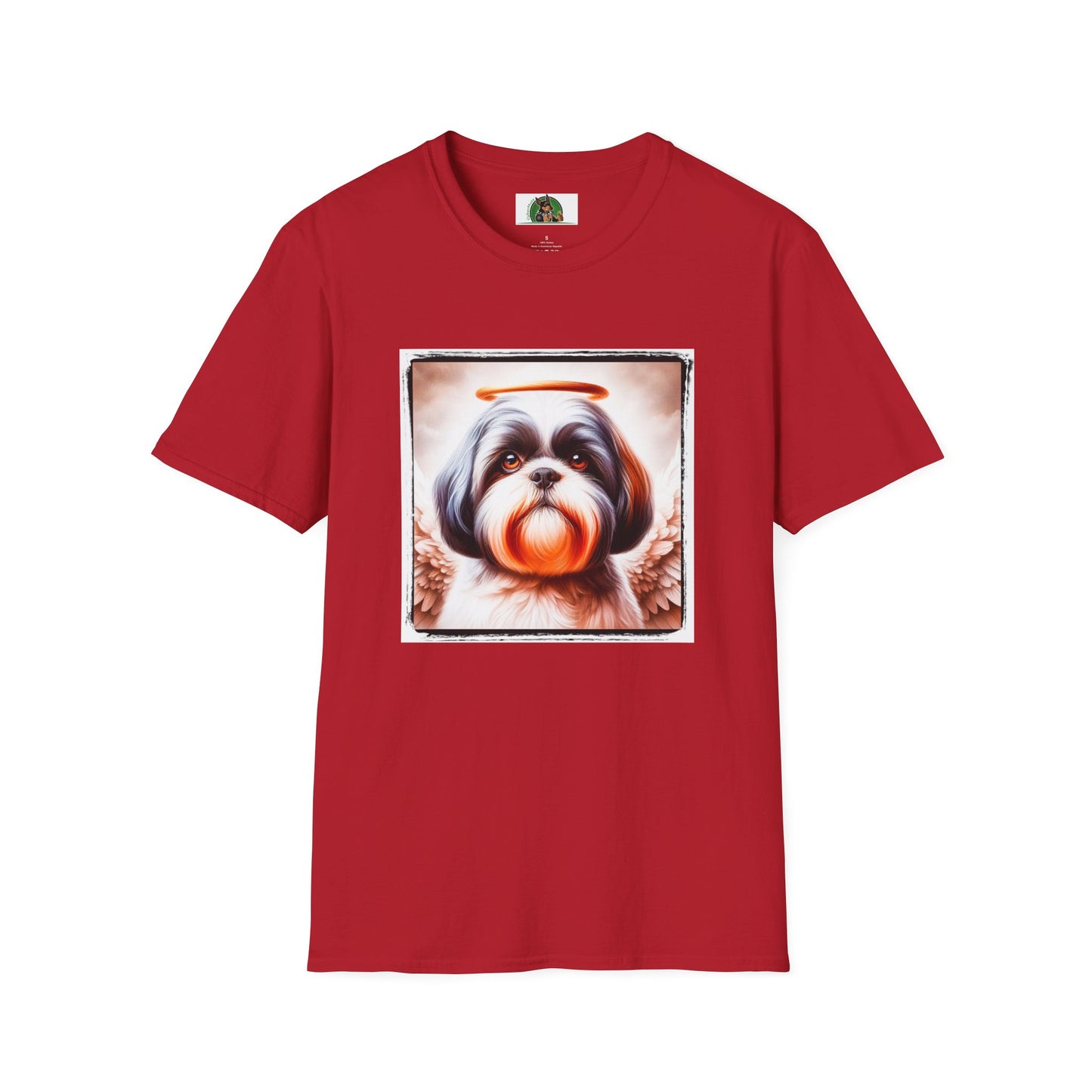 Shih Tzu angel shirt T-Shirt Printify S Cherry Red