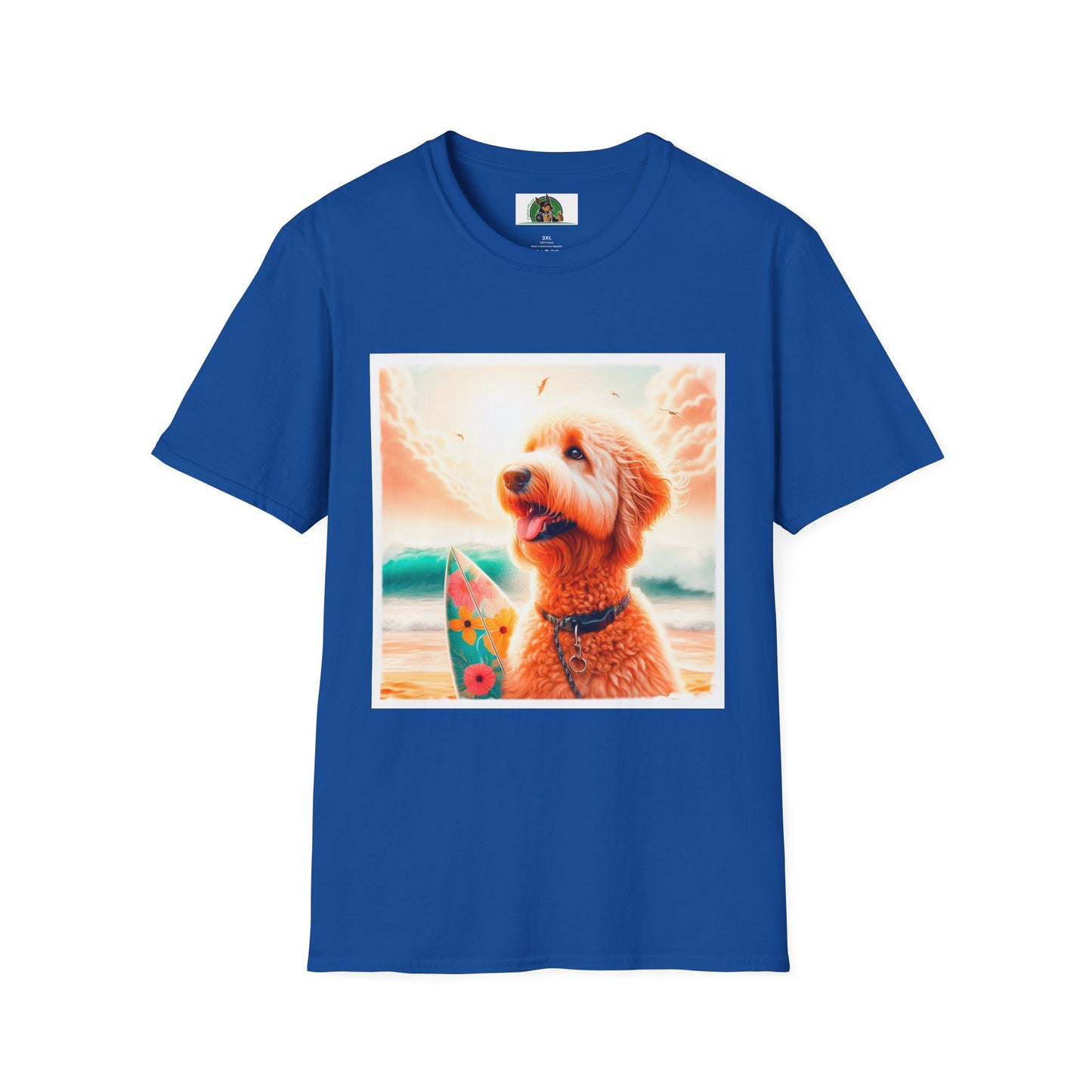 Golden Doodle pretty surfer shirt T-Shirt Printify XS Royal