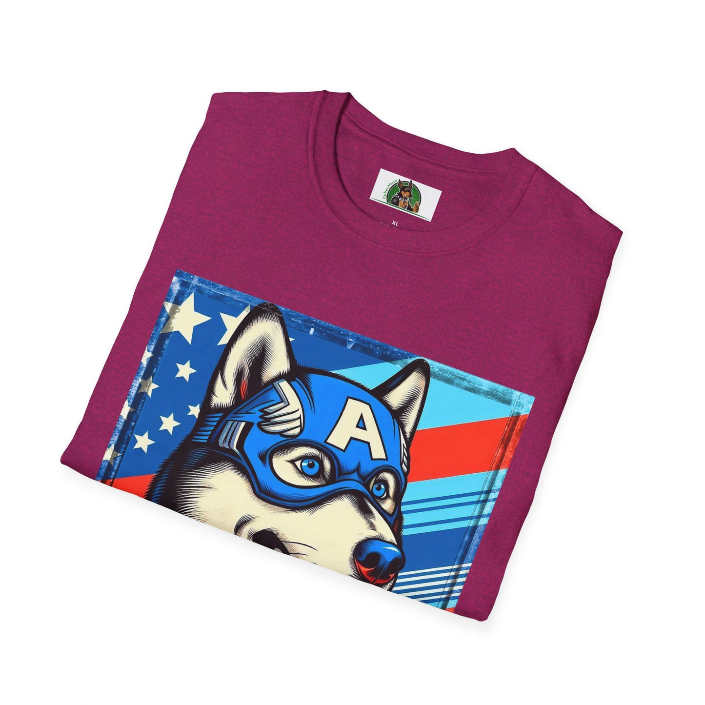 Husky super hero shirt