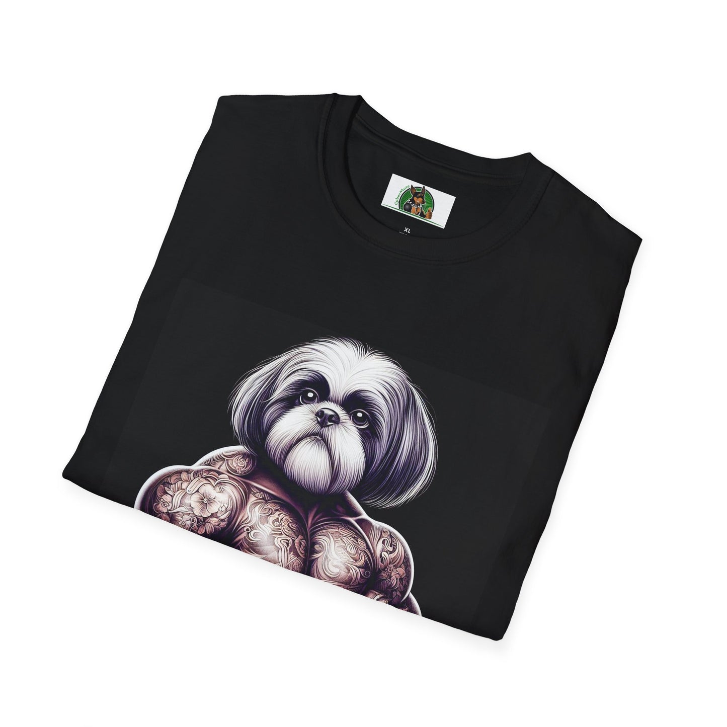 Shih Tzu muscles shirt T-Shirt Printify