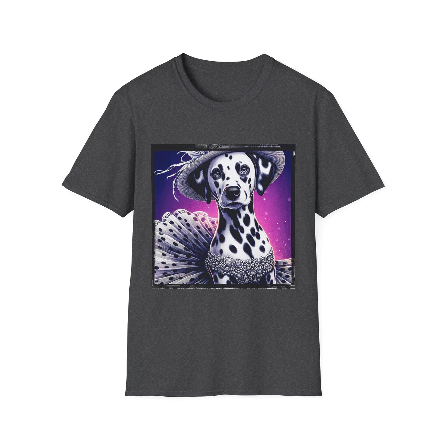 Dalmatian polka dot queen t shirt T-Shirt Printify XS Dark Heather