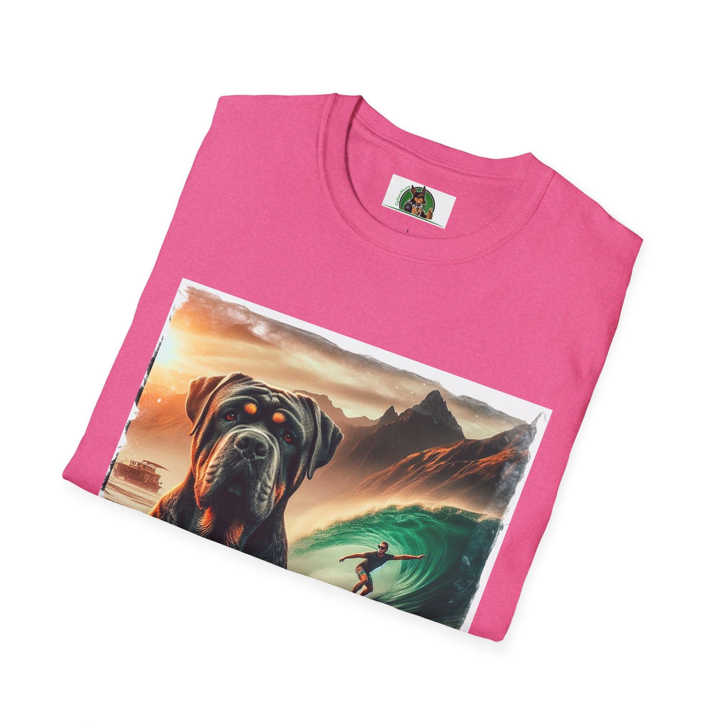 Cane Corso Surfer Dog At Beach