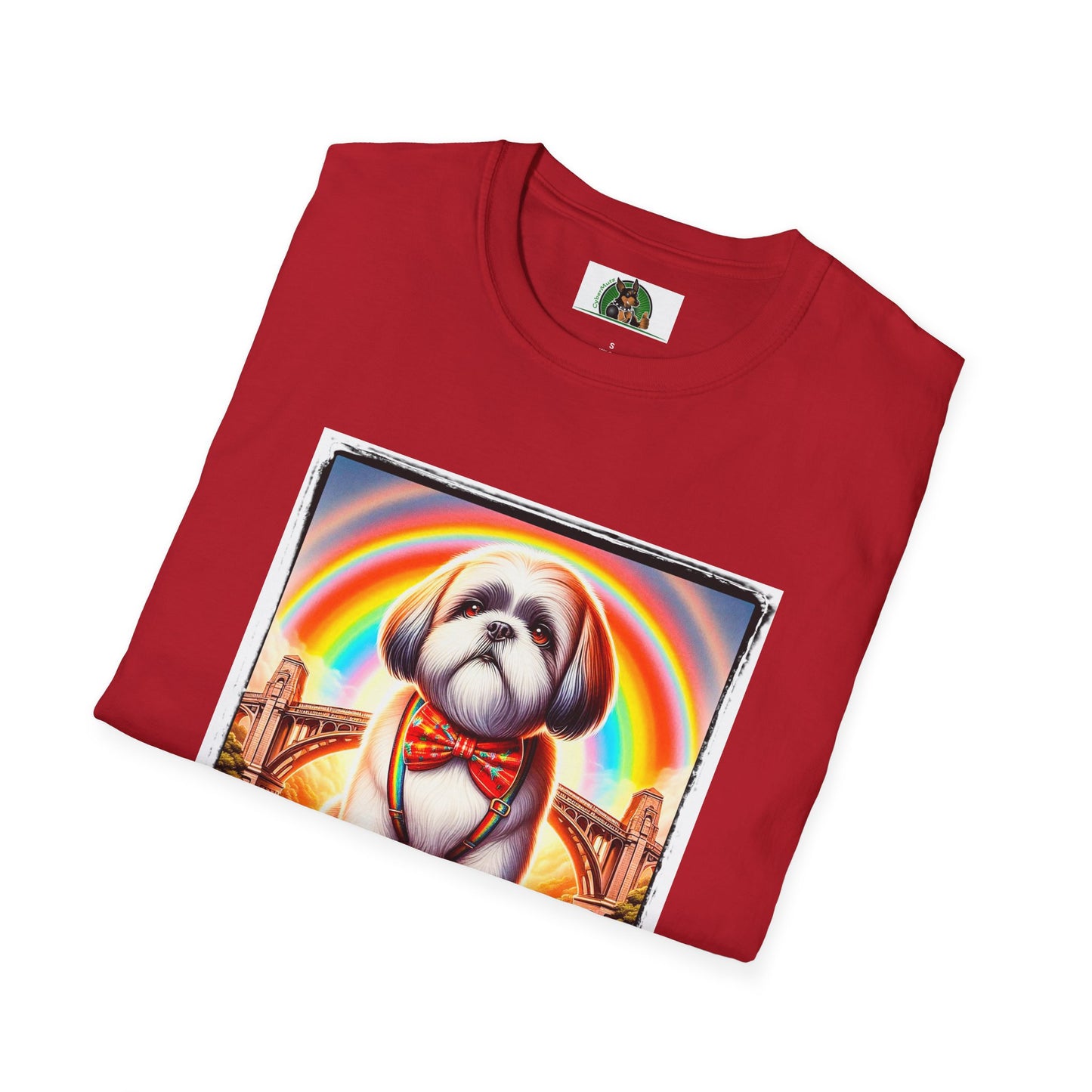 Shih Tzu rainbow shirt.