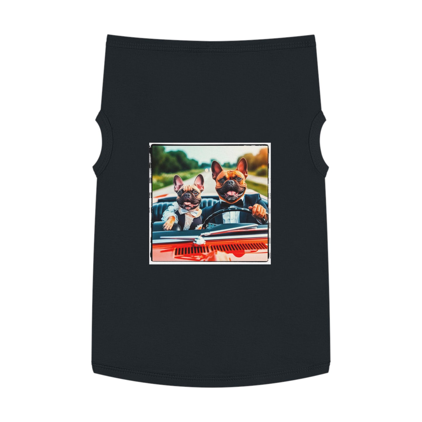 Wacky Pet Tank Top French Bulldog happy groomsmen t shirt Pets Printify