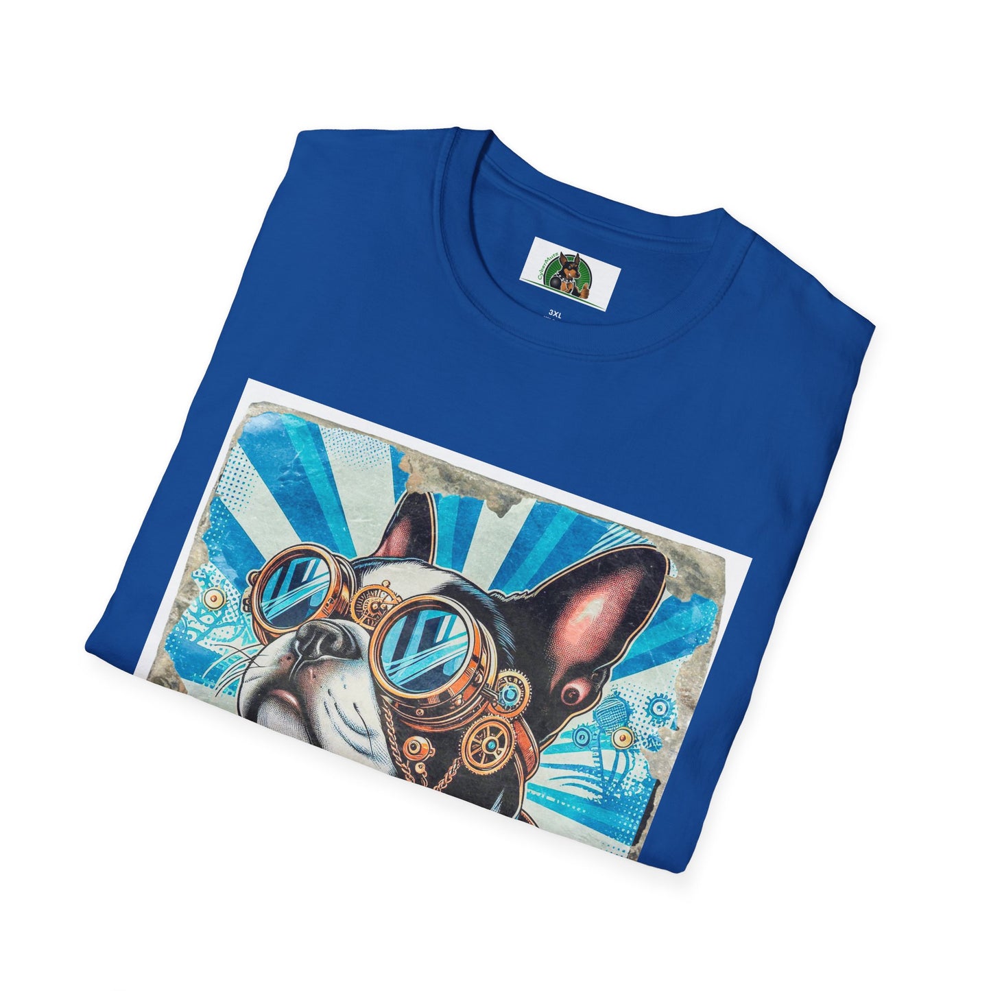 Steampunk Boston Terrier T-Shirt T-Shirt Printify