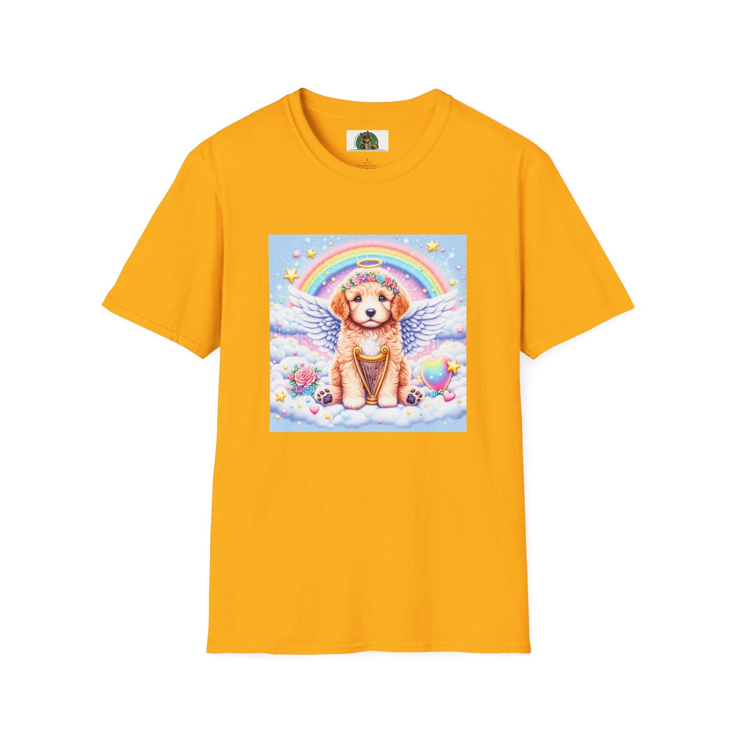 Golden Doodle baby heavenly Angel shirt T-Shirt Printify S Gold