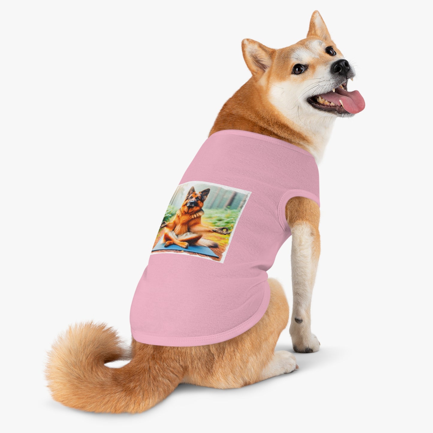 German Shepherd yoga shirt