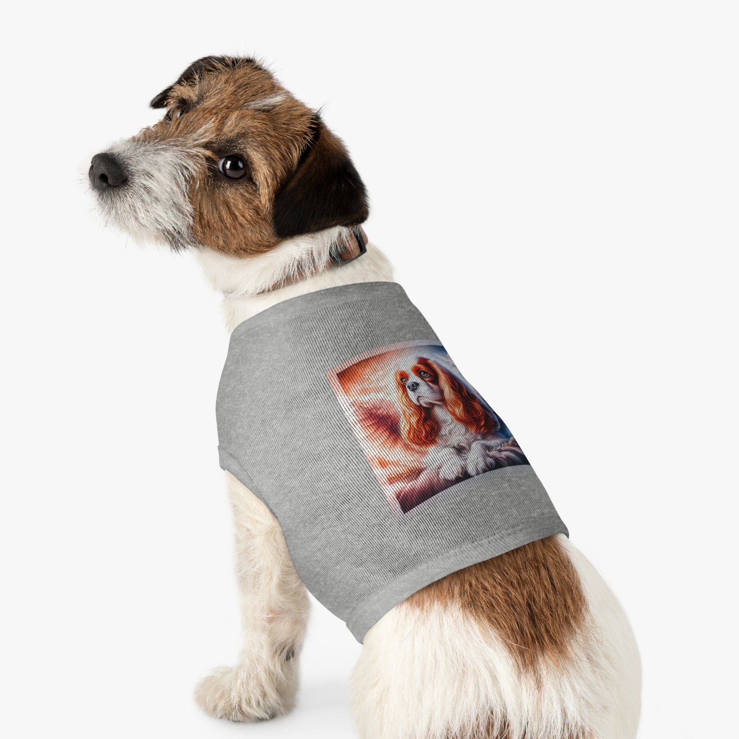 Pet Tank Top Cavalier King Charles Spaniel Angel Pets Printify