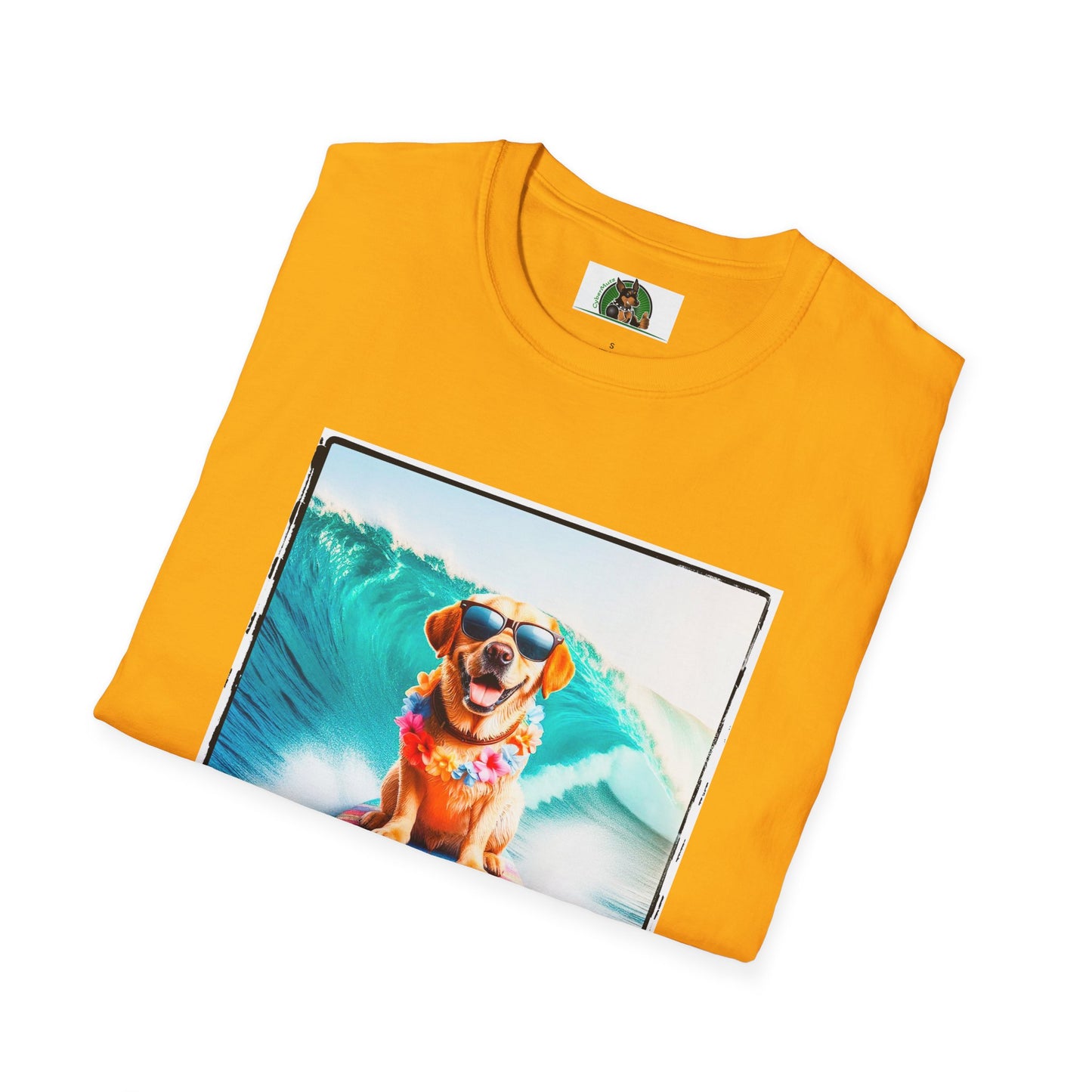 Labrador Retriever crashing waves shirt