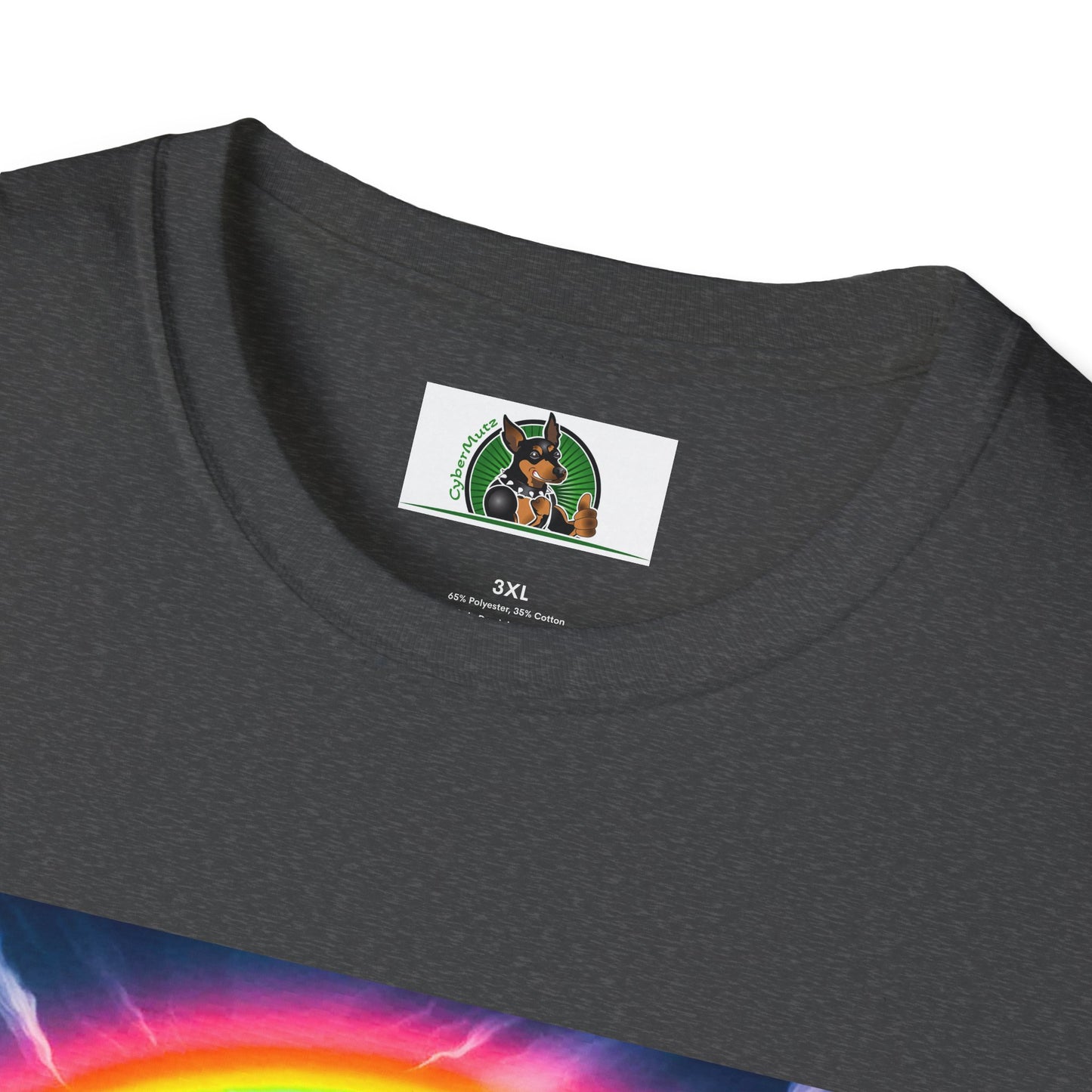 Pit Bull colorful bridge shirt T-Shirt Printify