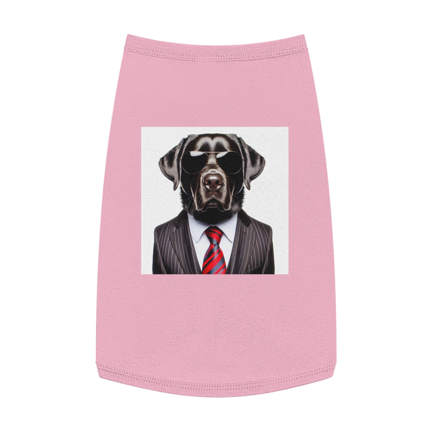 Labrador Retriever black suit shirt Pets Printify L Pink