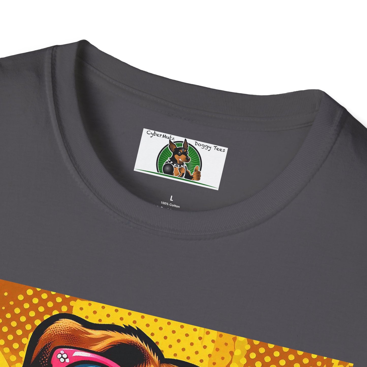Wacky Surfer Dog T-Shirt Printify