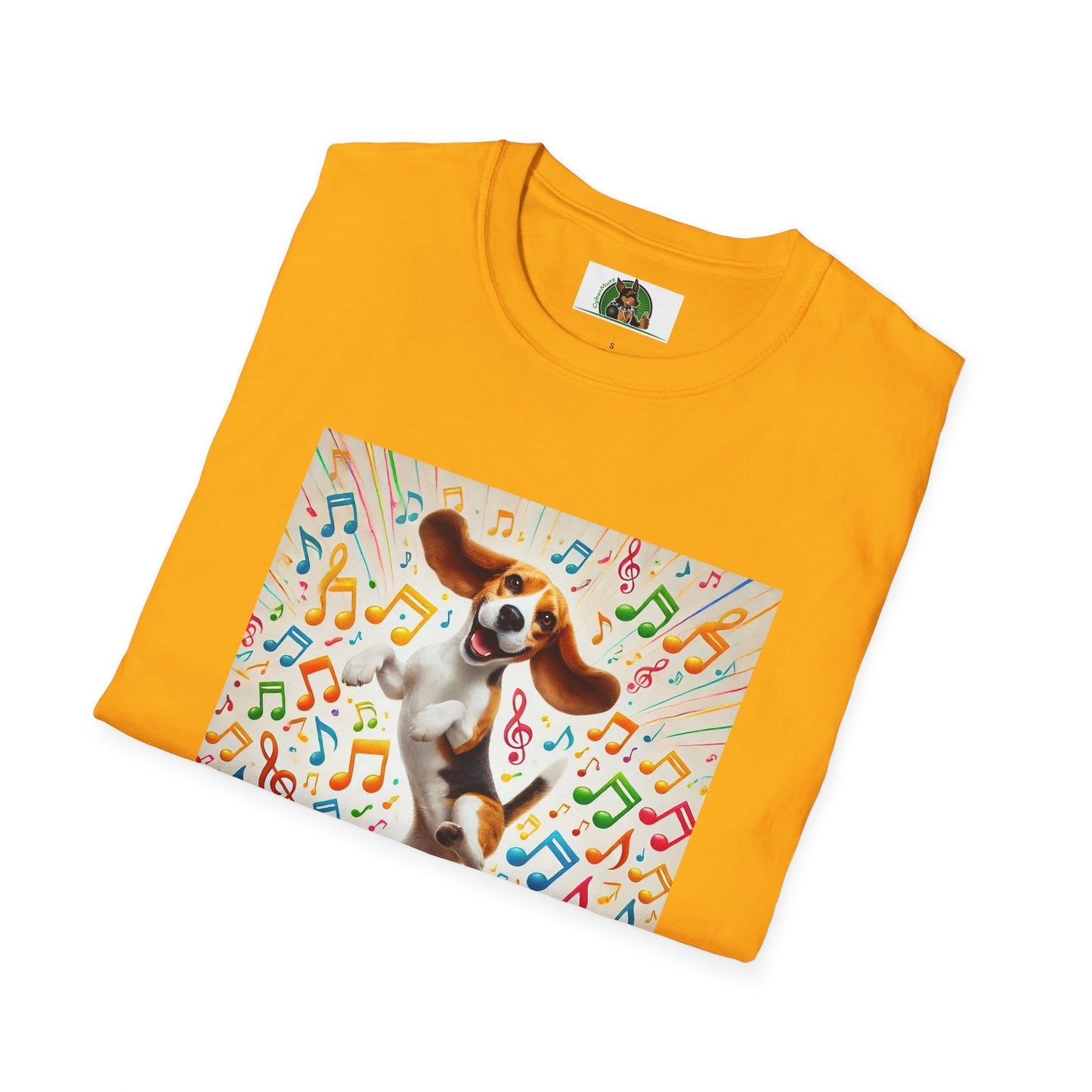 Beagle Dancing T-Shirt - Unisex Softstyle Tee