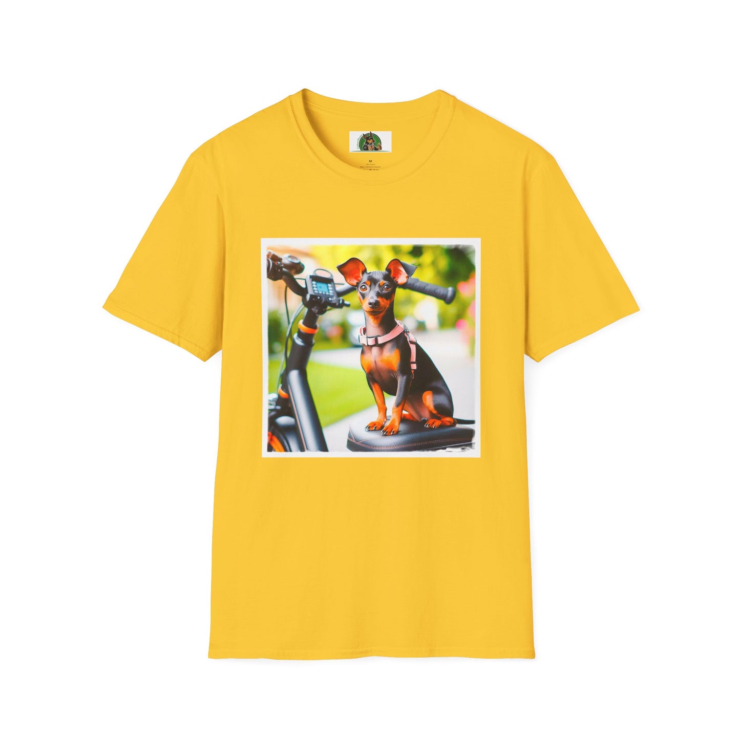 Min Pin T-Shirt bike riding T-Shirt Printify S Daisy