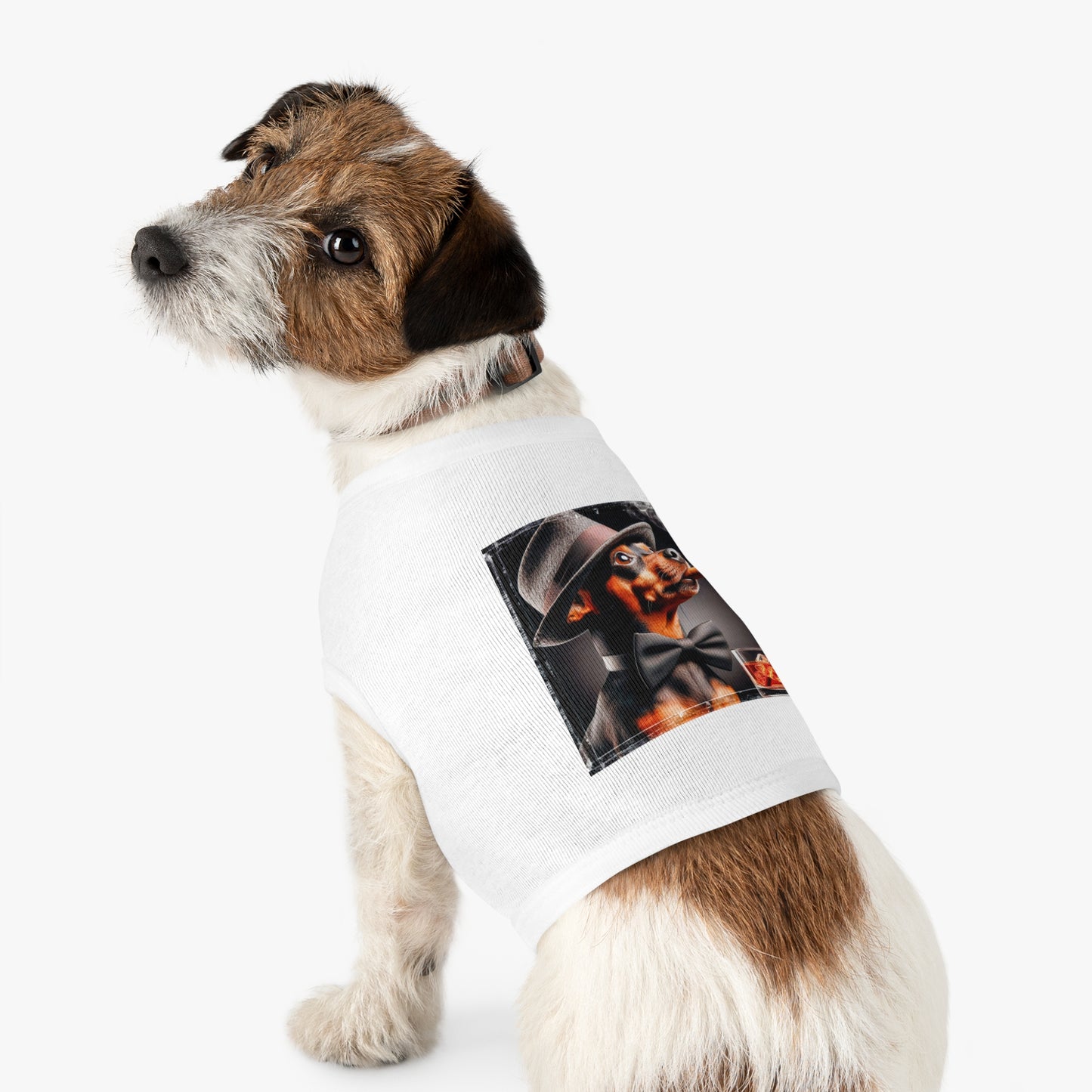 Min Pin Tank Tops cigars Pets Printify