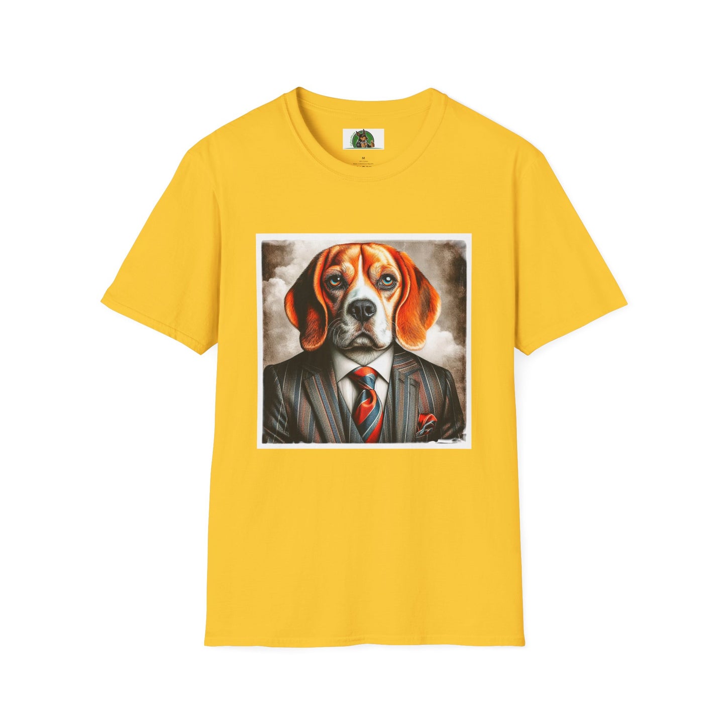 Beagle Wearing Power Suit T-Shirt Printify S Daisy