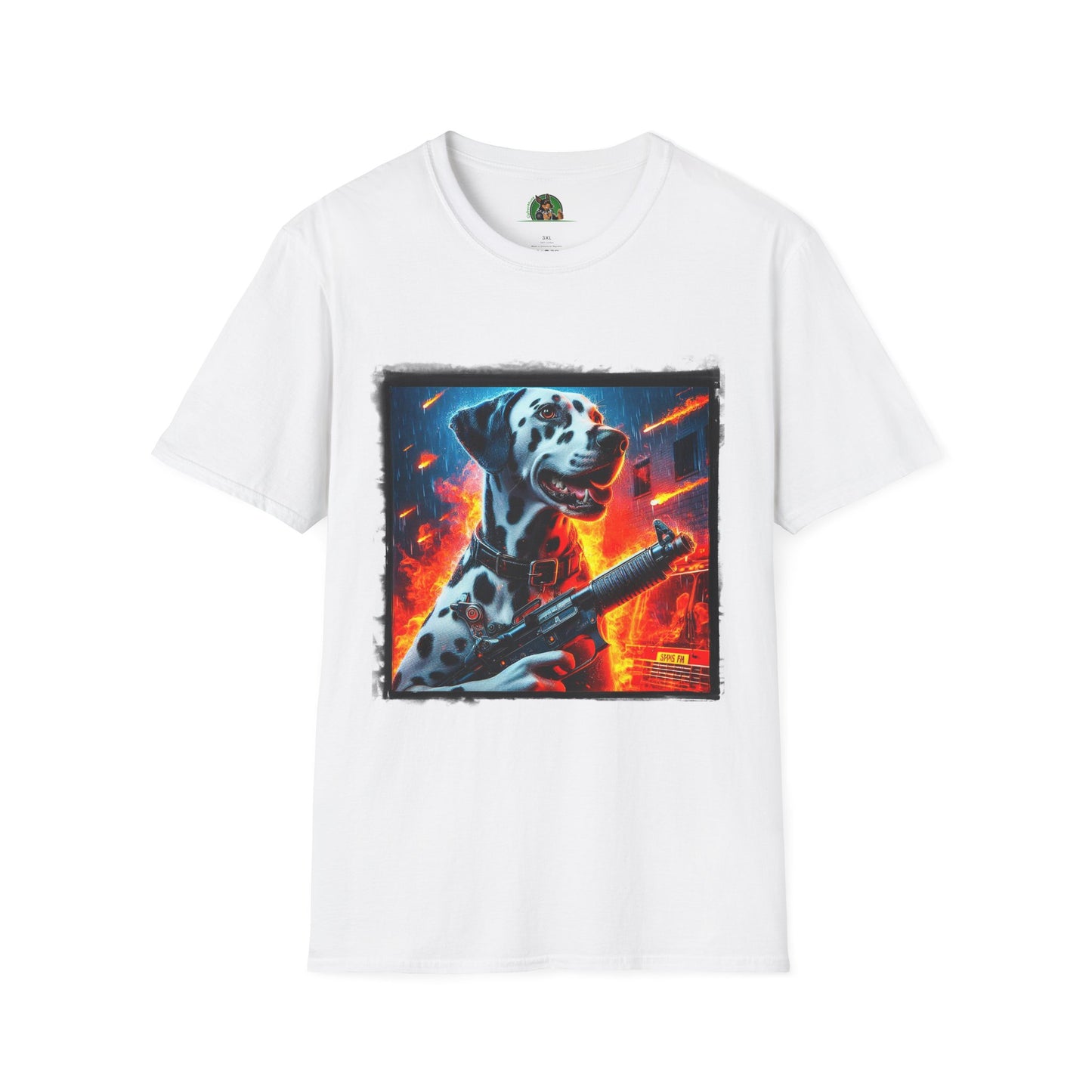 Dalmatian war hero t shirt T-Shirt Printify XS White