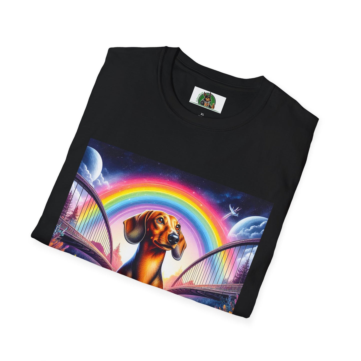 Dachshund colorful flowers t shirt