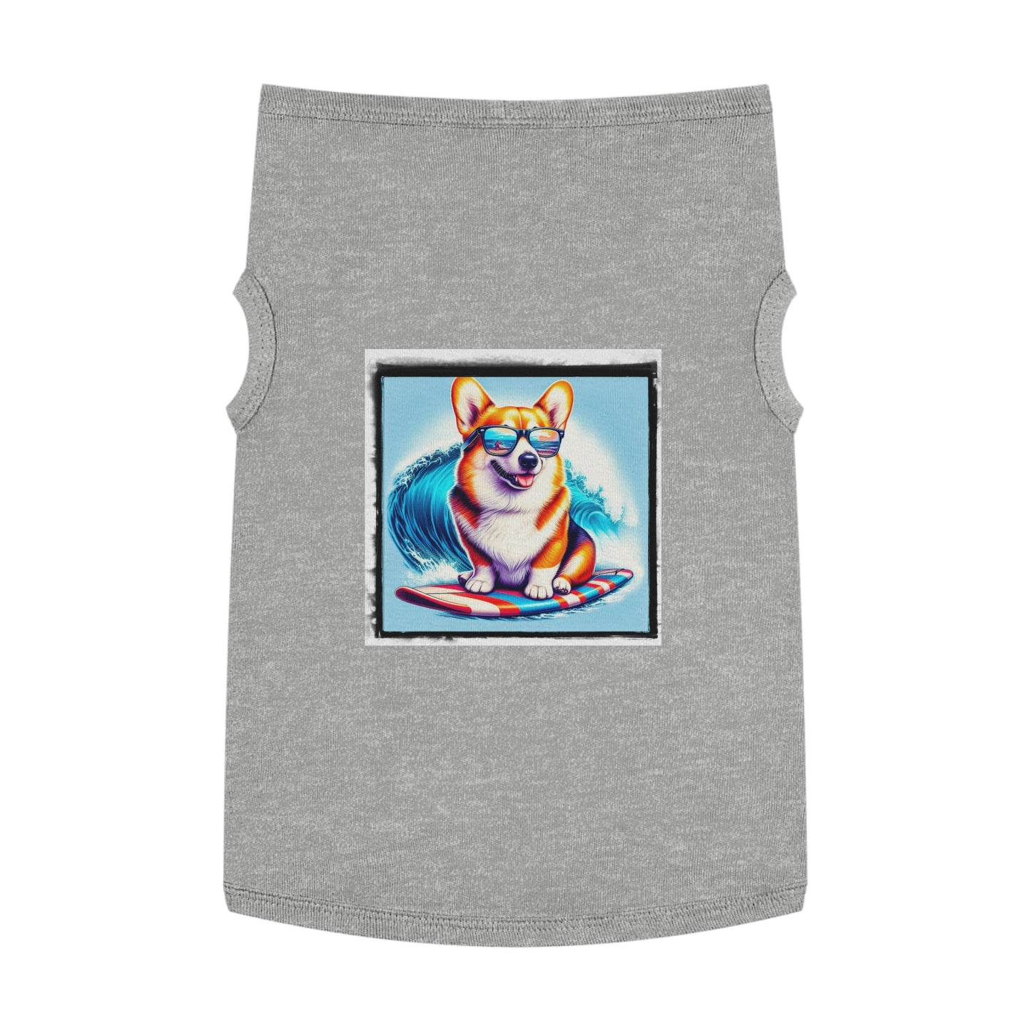 Pembroke Welsh Corgi Hawaiian surfer shirt Pets Printify XL Heather