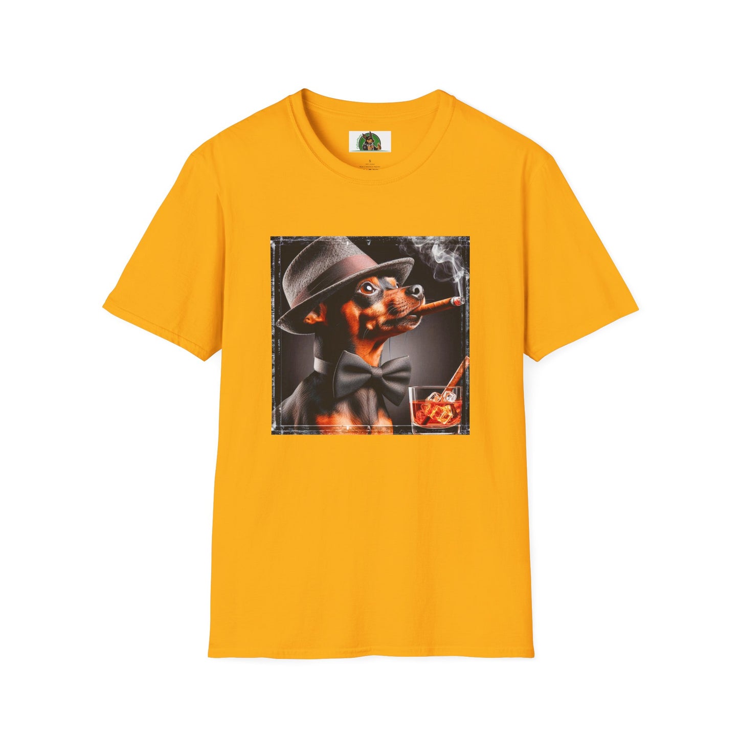 Min Pin T-Shirt smoking ๐ถ T-Shirt Printify S Gold