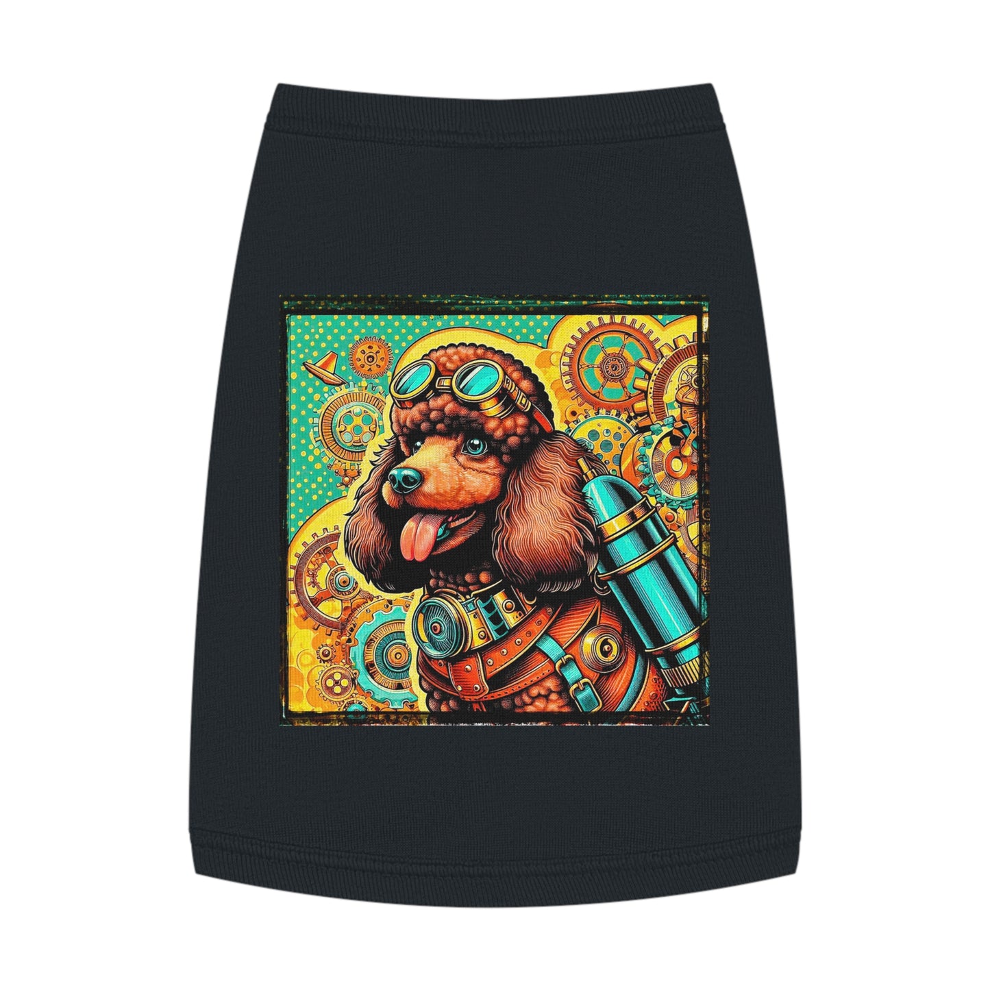 Pet Tank Top Poodle Pets Printify M Black