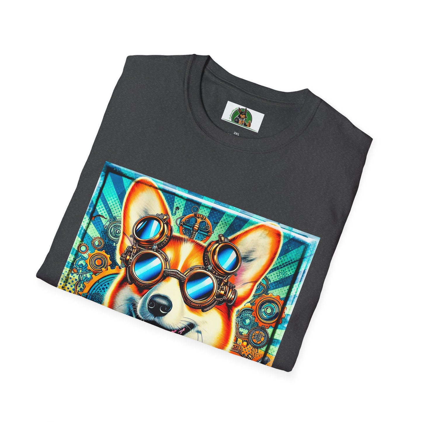 Pembroke Welsh Corgi steam punk T-Shirt Printify