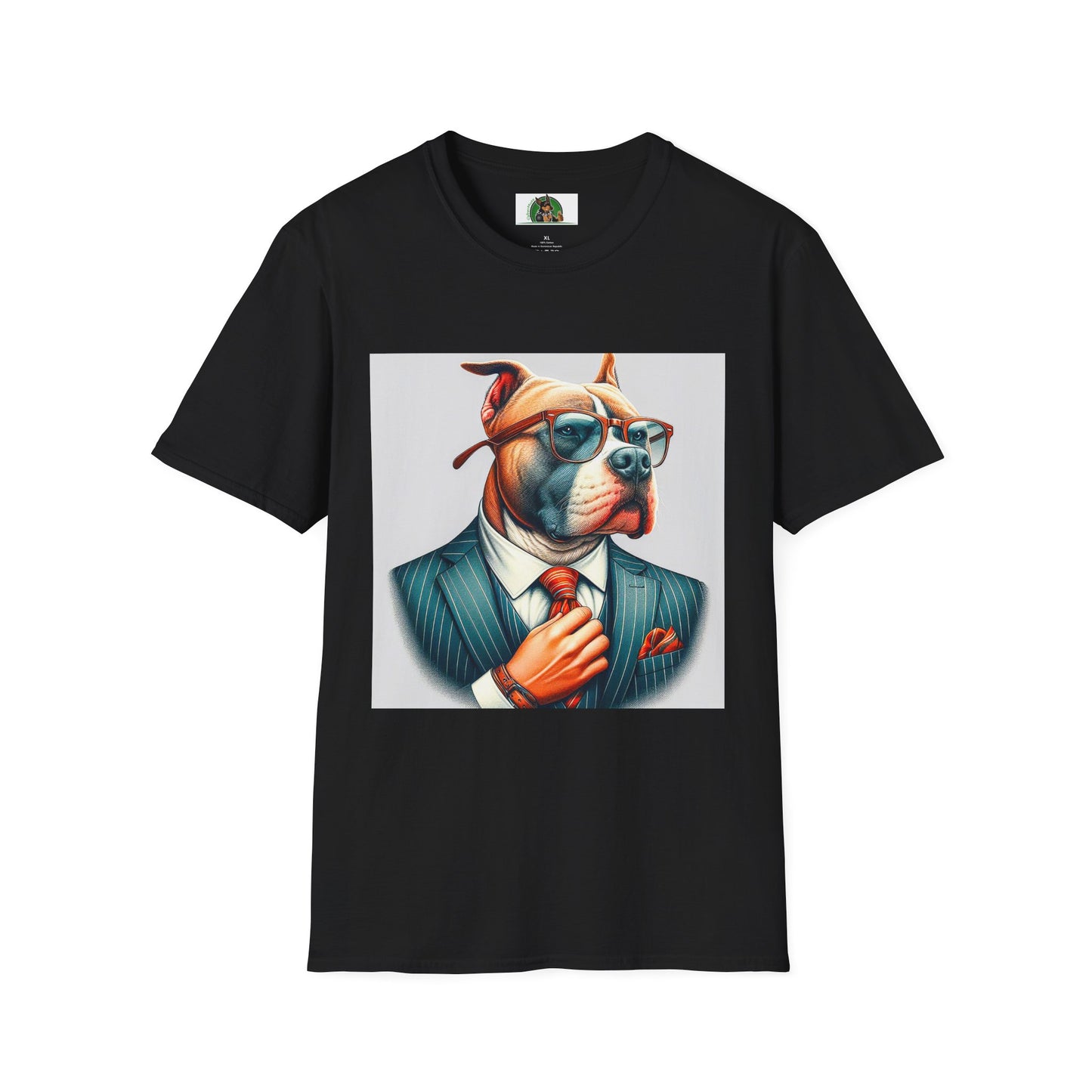 Pit Bull men in black shirt T-Shirt Printify XS Black