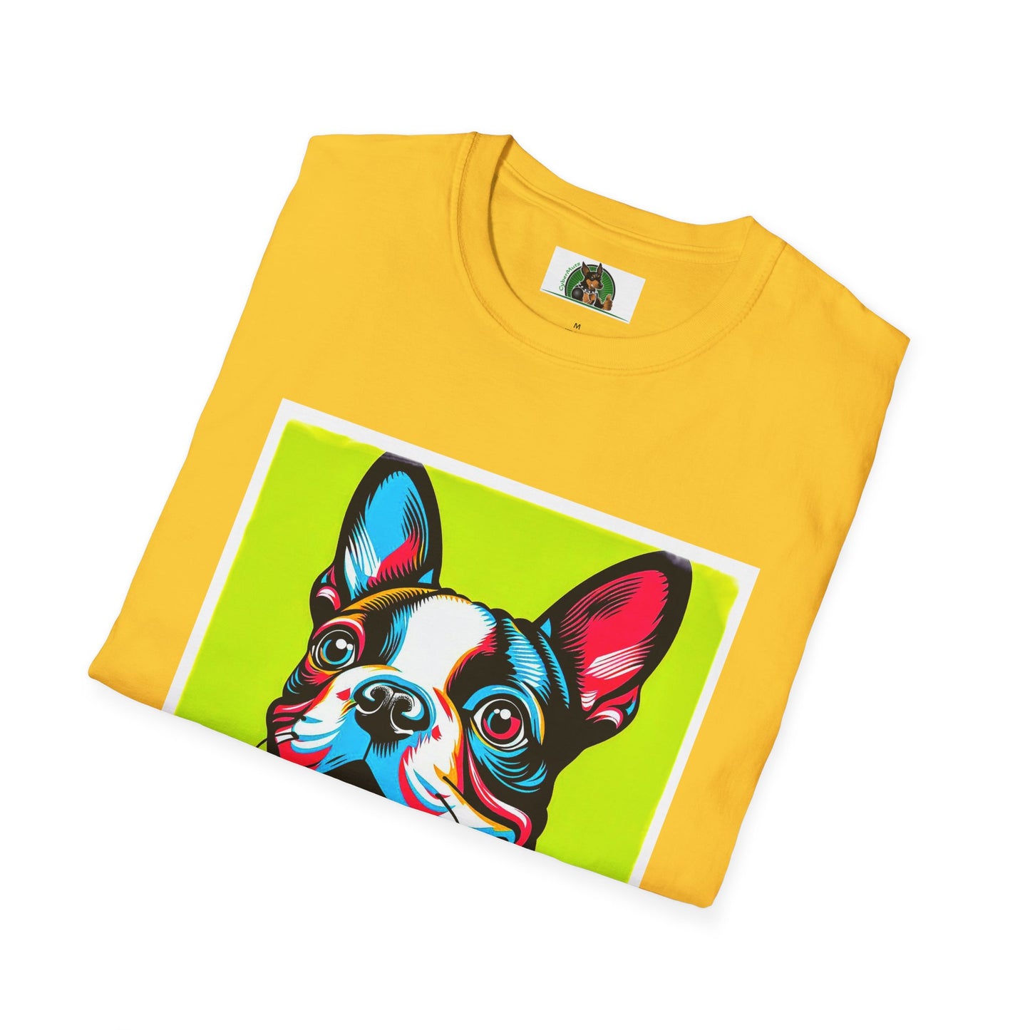 Boston Terrier Pop Art TShirt T-Shirt Printify