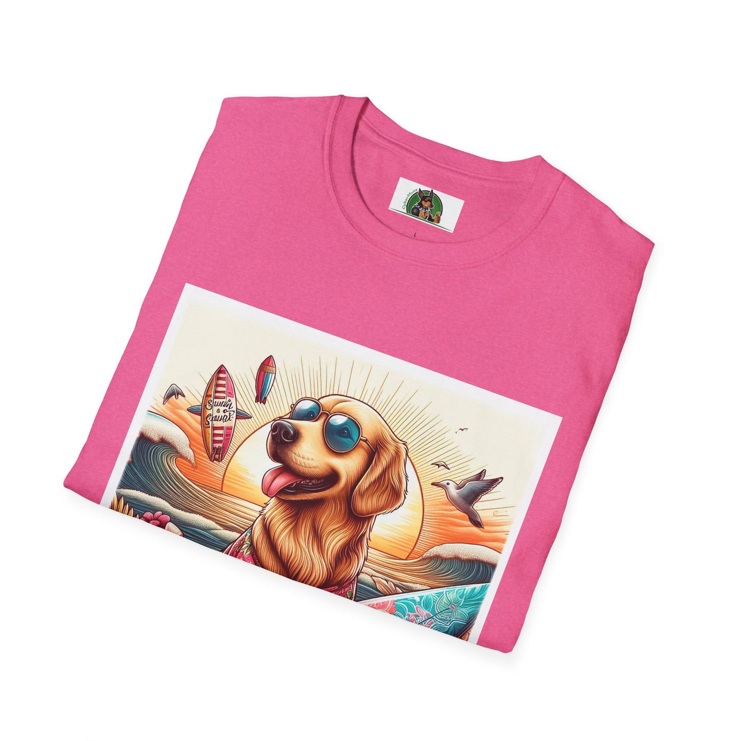 Golden Retriever beach day shirt